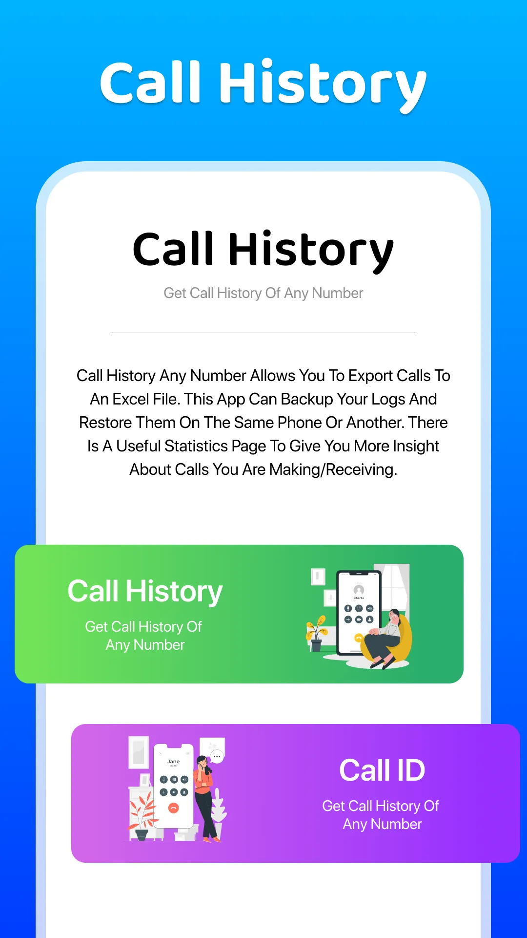 Call History Any Numbers Data | Indus Appstore | Screenshot