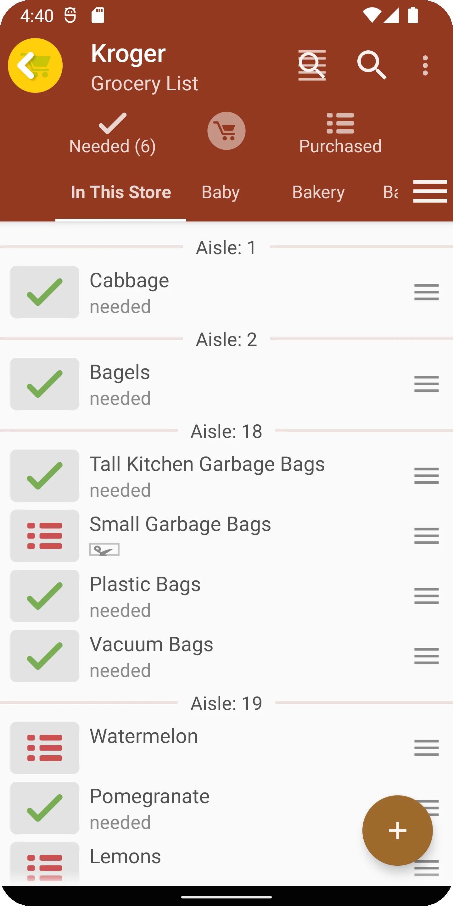 Grocery List App - rShopping | Indus Appstore | Screenshot