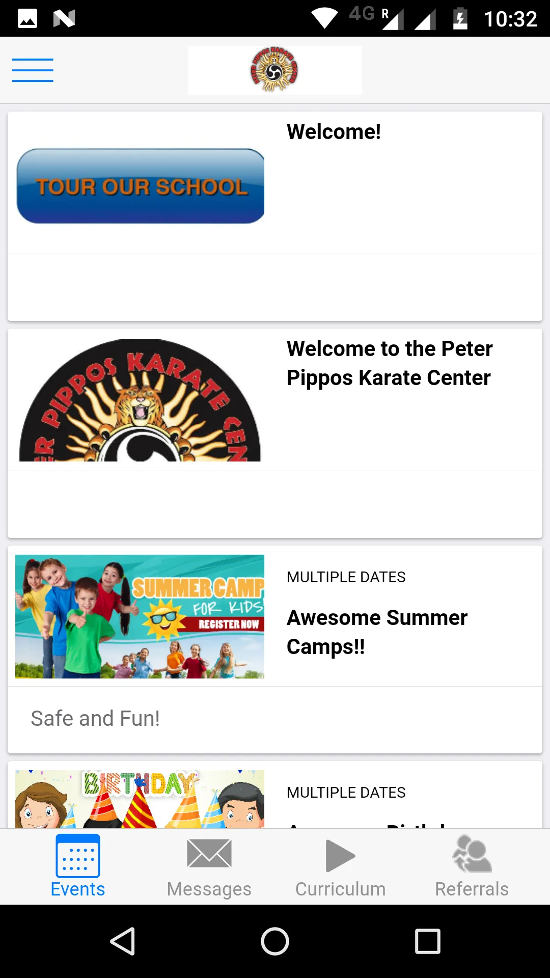 Peter Pippos Karate Center | Indus Appstore | Screenshot