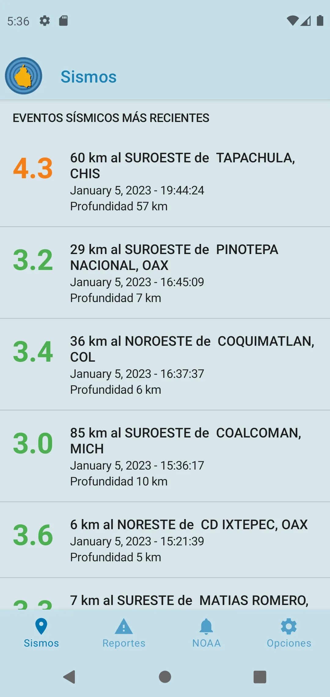 Alerta Sísmica DF | Indus Appstore | Screenshot