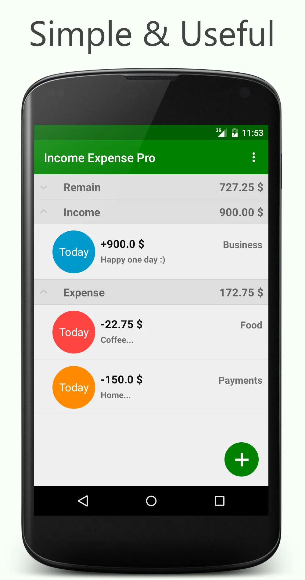 Income Expense Pro | Indus Appstore | Screenshot