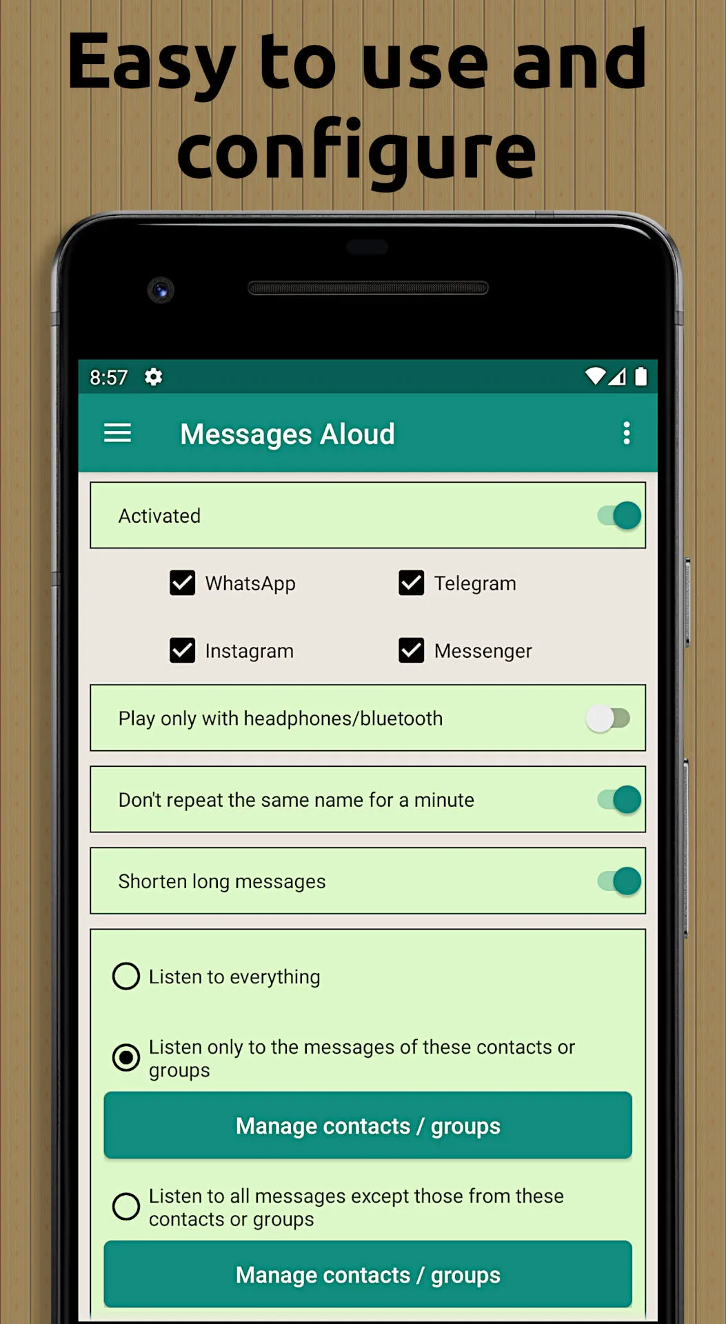 Text-to-Speech Message Reader | Indus Appstore | Screenshot