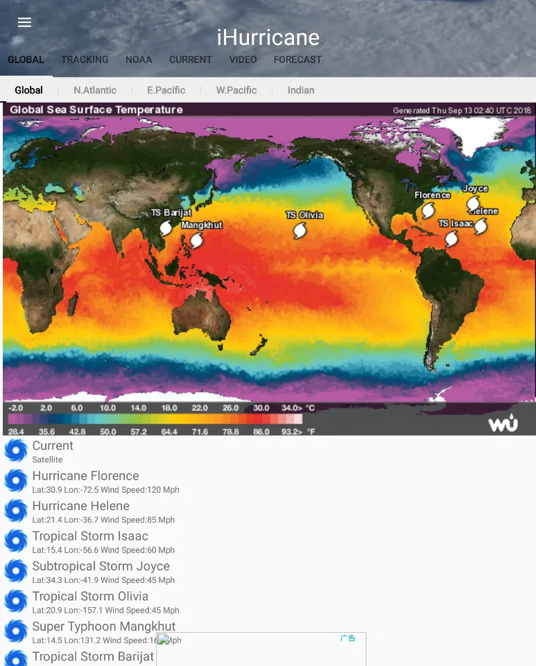 Hurricane & Typhoon Track | Indus Appstore | Screenshot