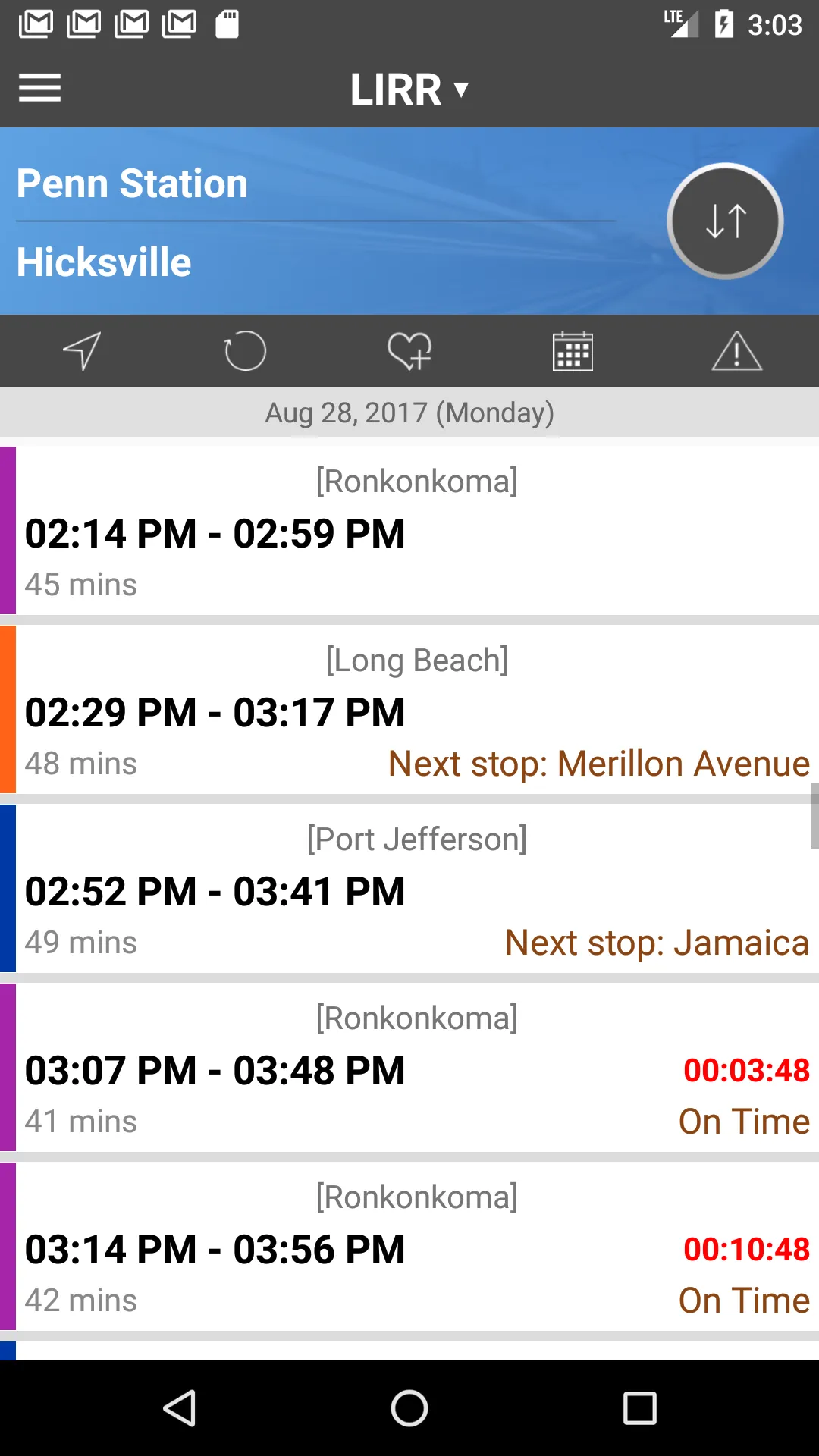 onTime: Transit (Train, Bus... | Indus Appstore | Screenshot