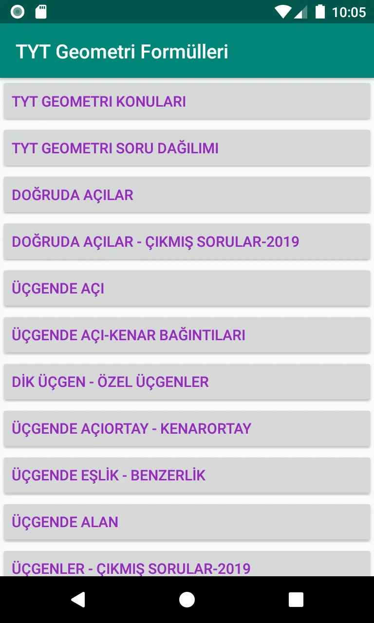 TYT geometri formülleri | Indus Appstore | Screenshot