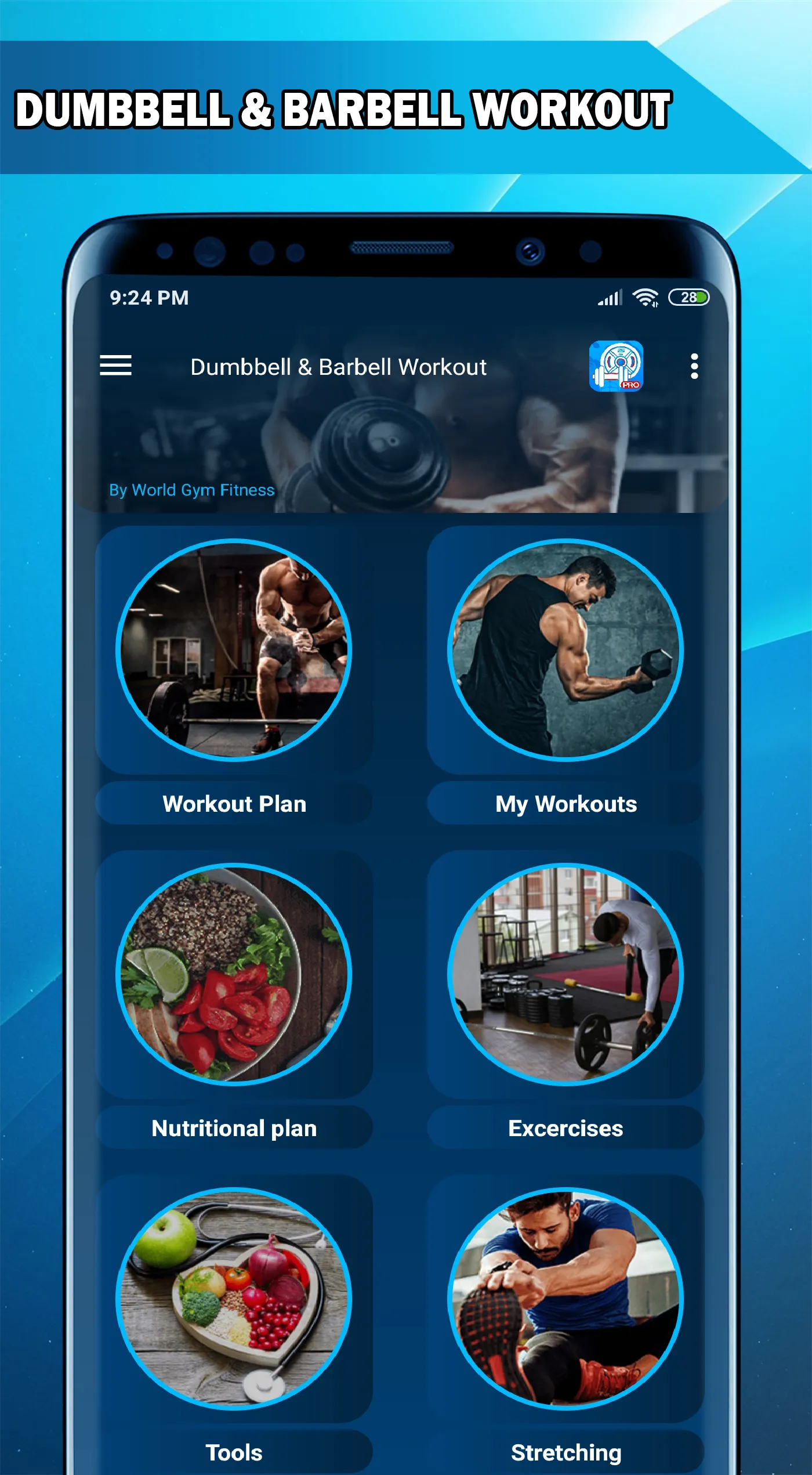 Dumbbell and barbell workout | Indus Appstore | Screenshot