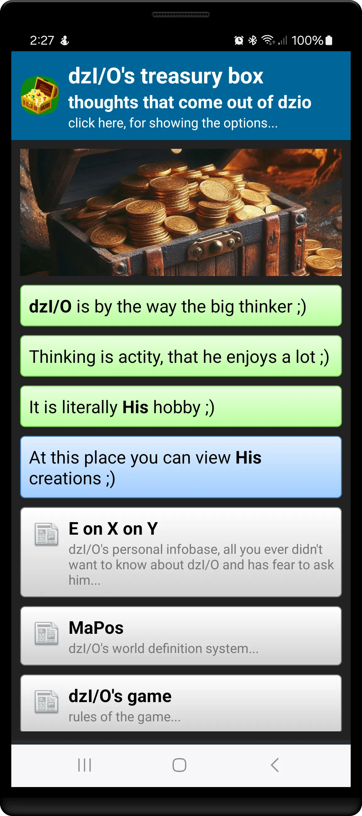 Dzio's treasury box | Indus Appstore | Screenshot
