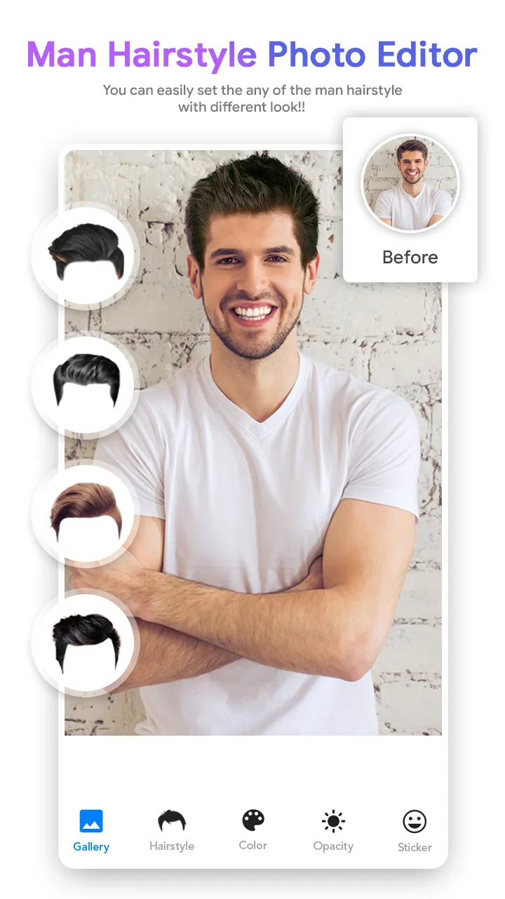 Man Hairstyle Photo Editor | Indus Appstore | Screenshot