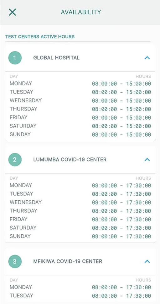 Zanzibar COVID-19 Testing | Indus Appstore | Screenshot