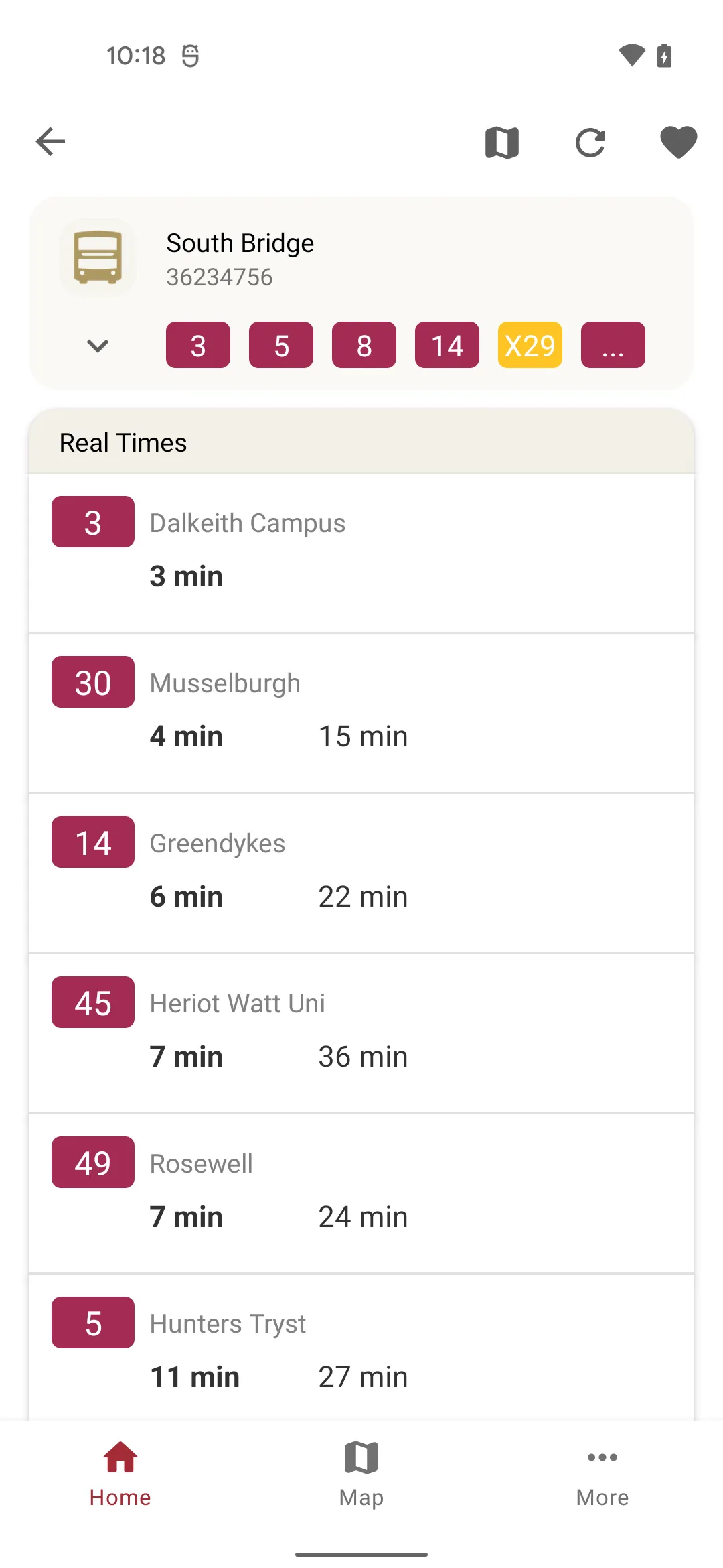 Edinburgh Bus Times Tracker | Indus Appstore | Screenshot