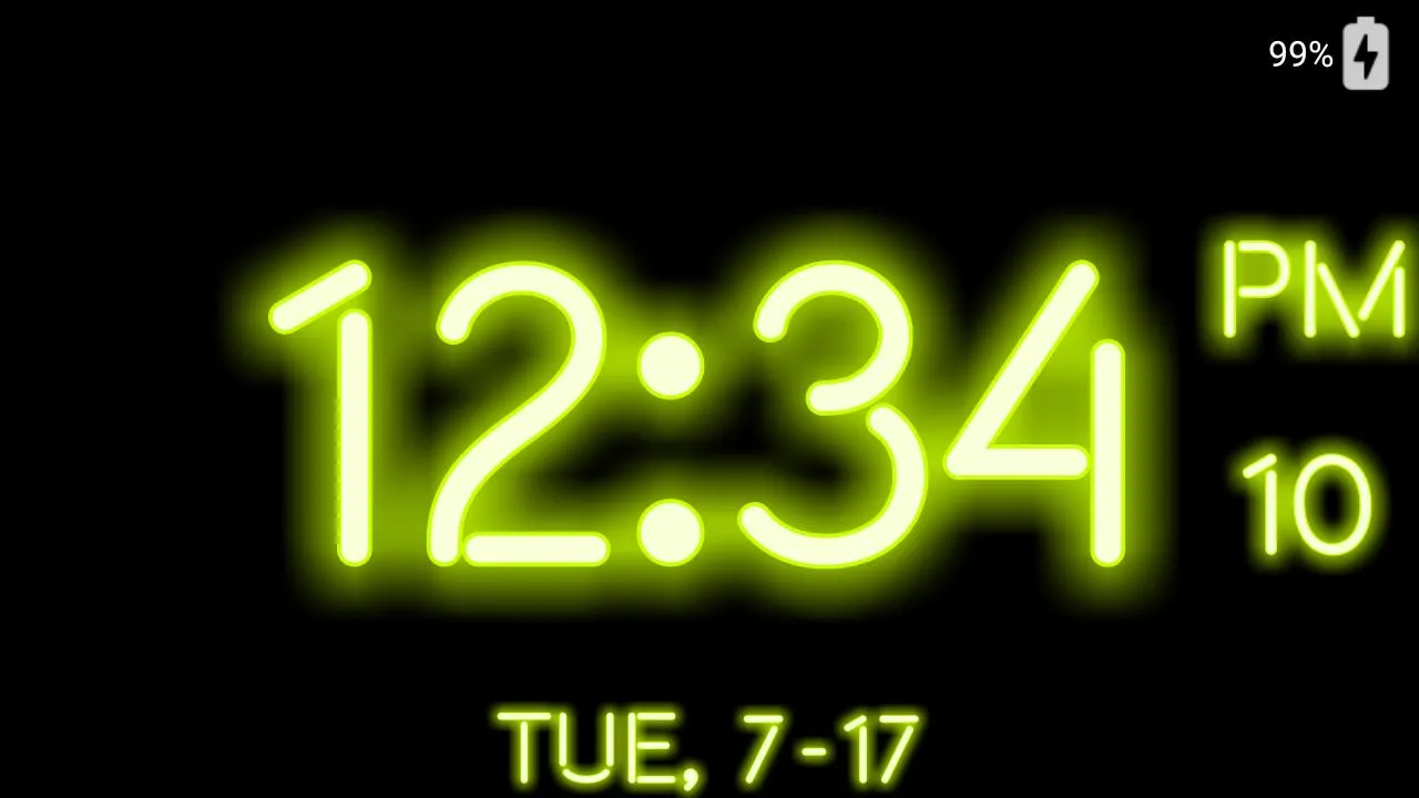 Large Digital Clock Display | Indus Appstore | Screenshot