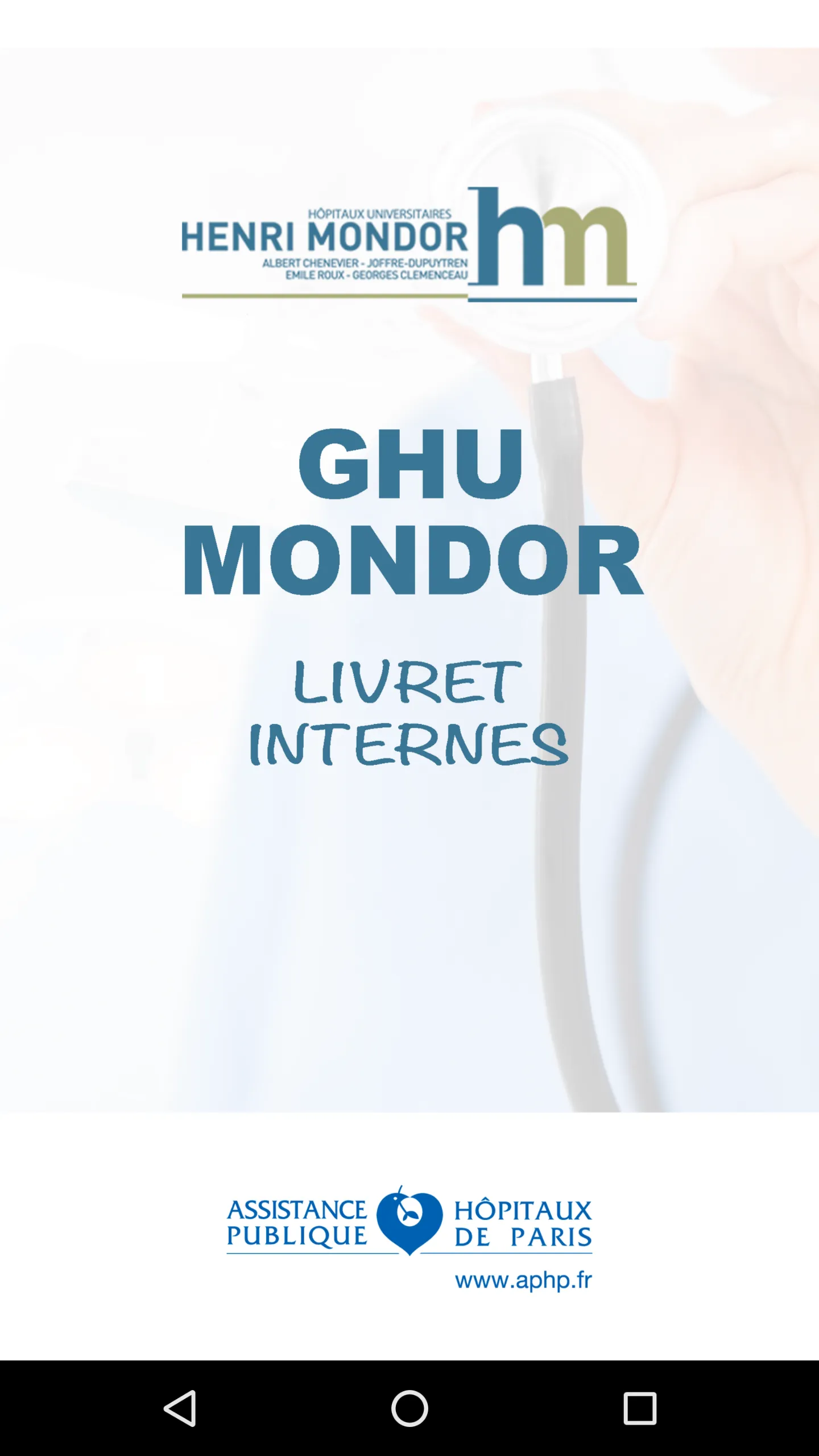 GHU Mondor Livret internes | Indus Appstore | Screenshot