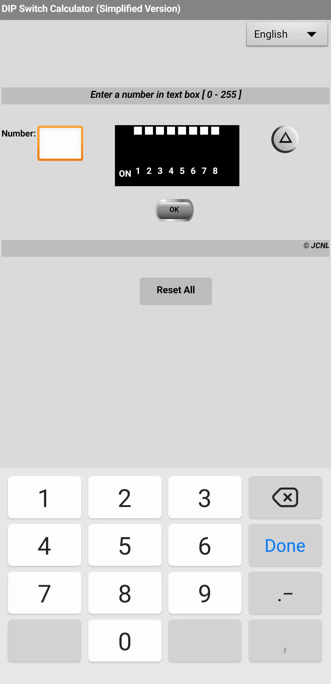 DIP Switch Calc Lite | Indus Appstore | Screenshot