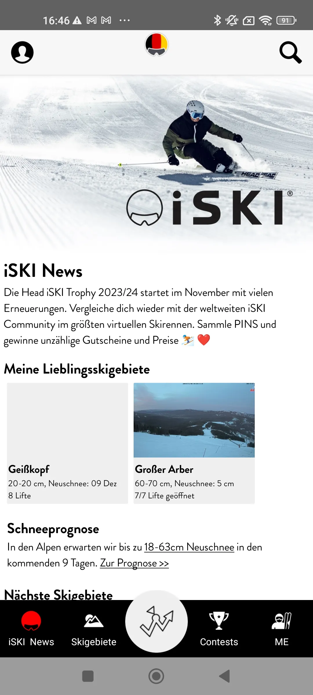 iSKI Deutschland - Ski & Snow | Indus Appstore | Screenshot