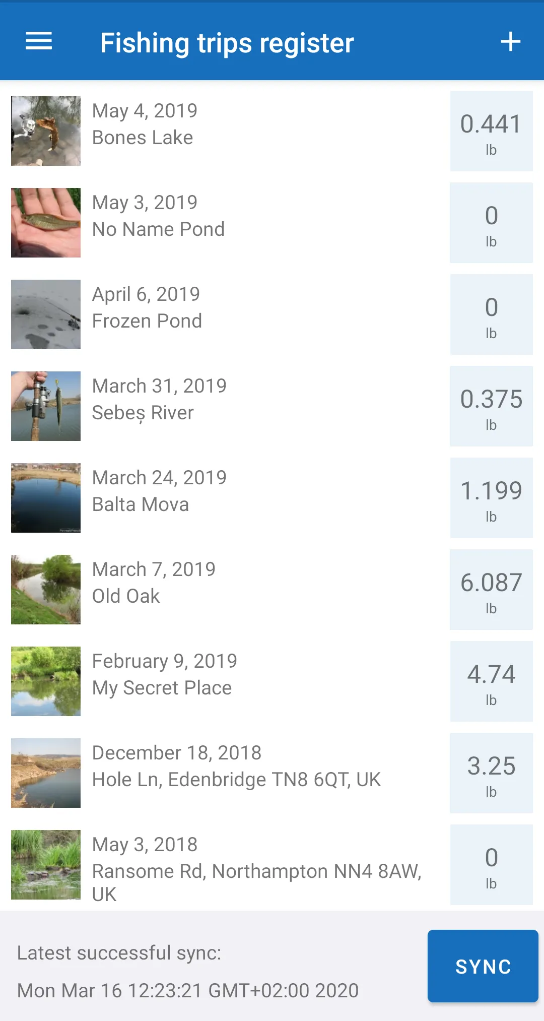 Fishing Organiser | Indus Appstore | Screenshot