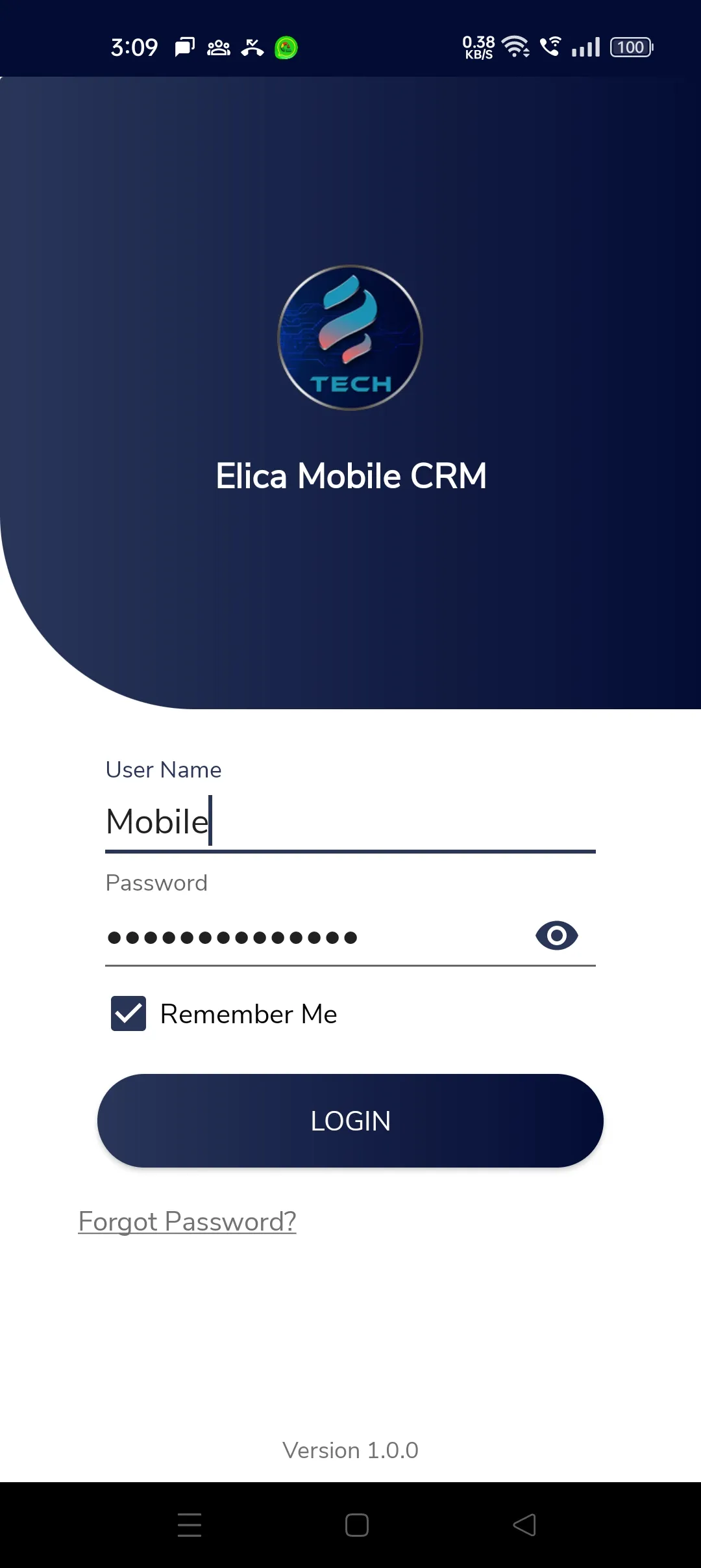 Elica Mobile CRM | Indus Appstore | Screenshot