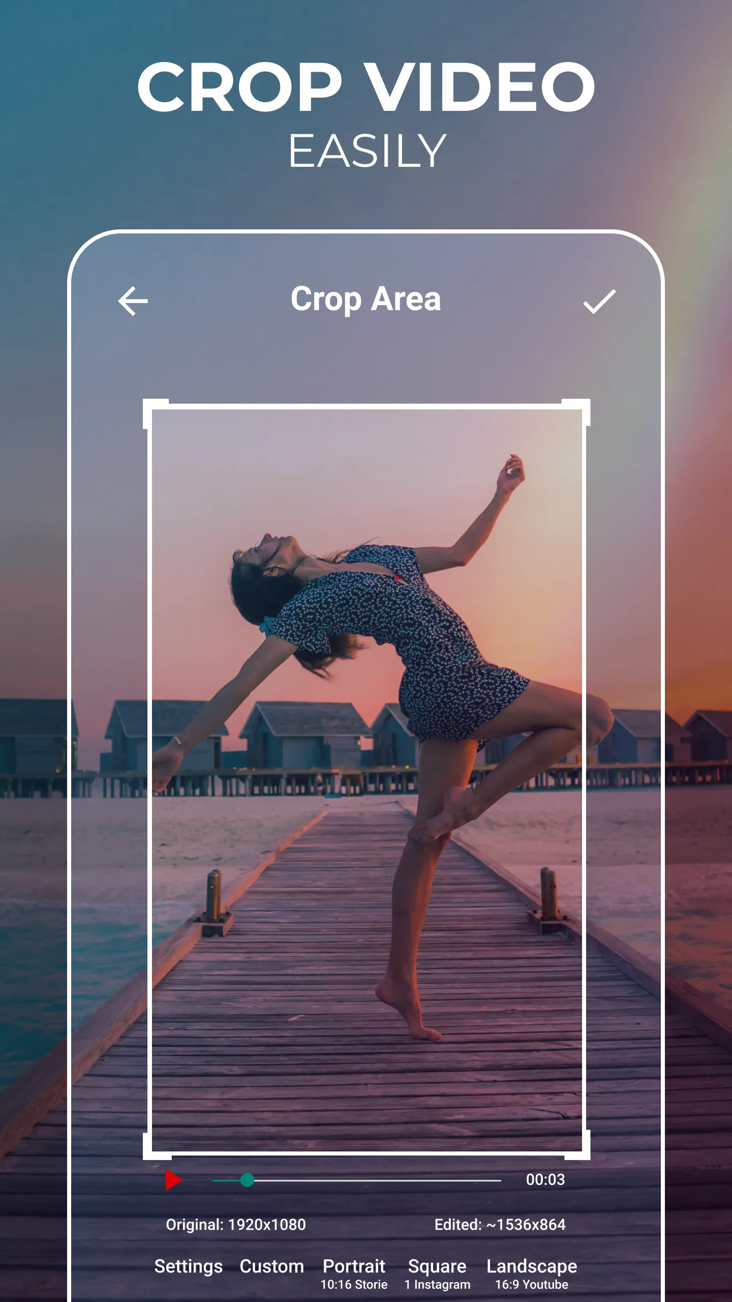 Crop, Cut & Trim Video Editor | Indus Appstore | Screenshot