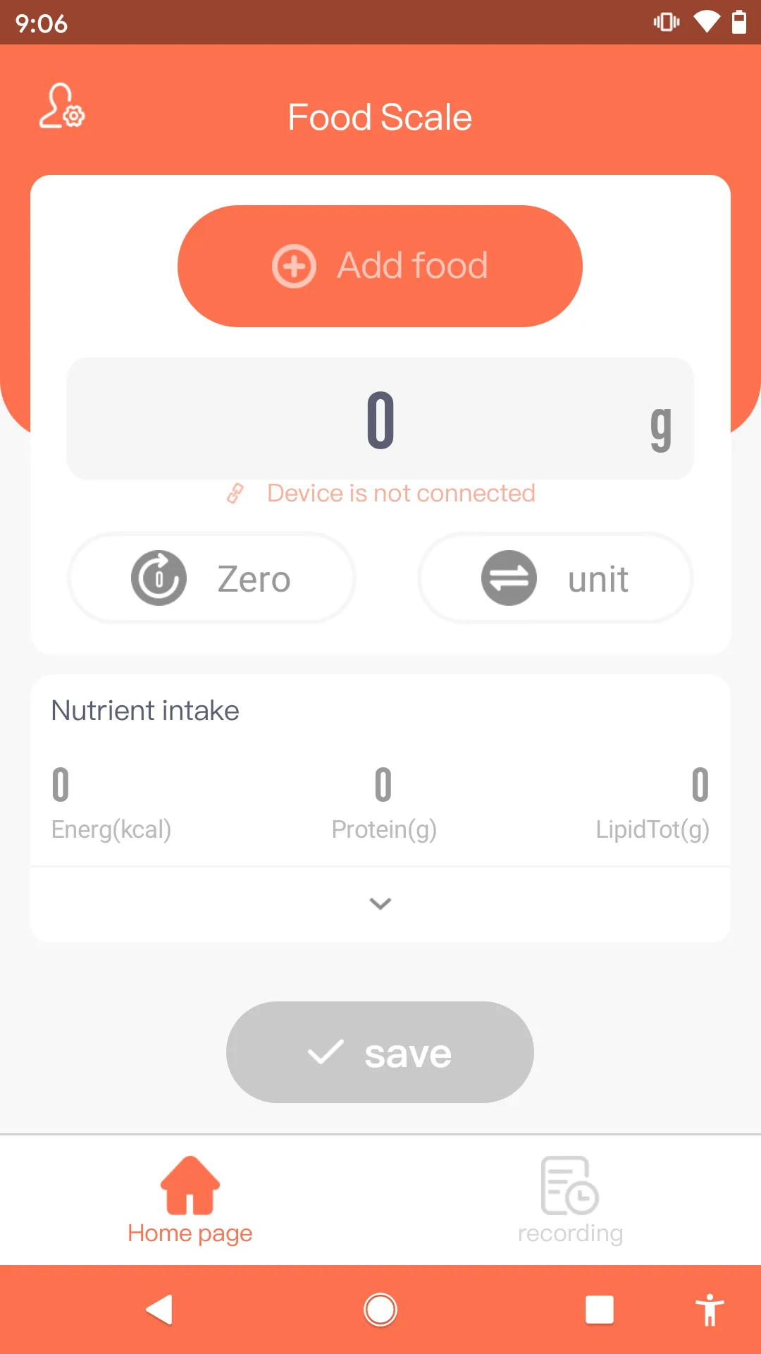 Food Scale | Indus Appstore | Screenshot