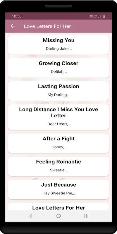 Love Letters For Her | Indus Appstore | Screenshot