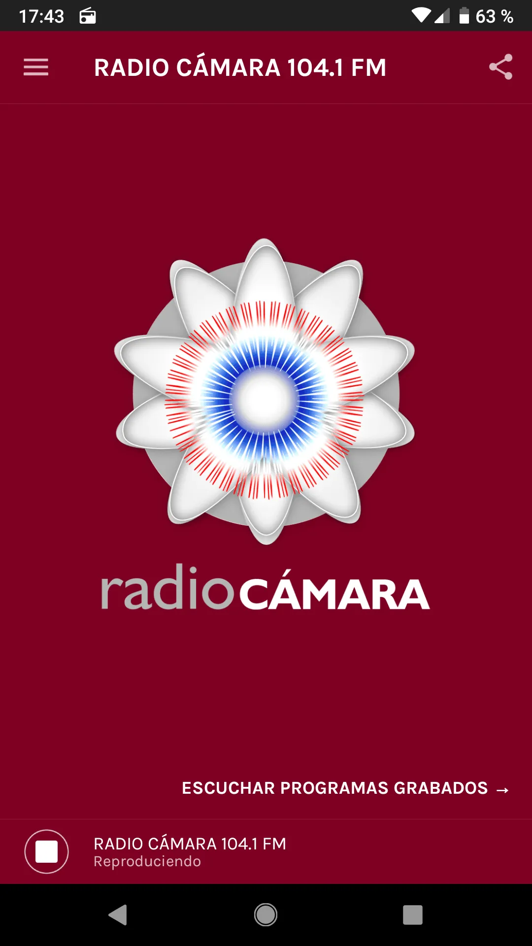 Radio Cámara 104.1 FM | Indus Appstore | Screenshot