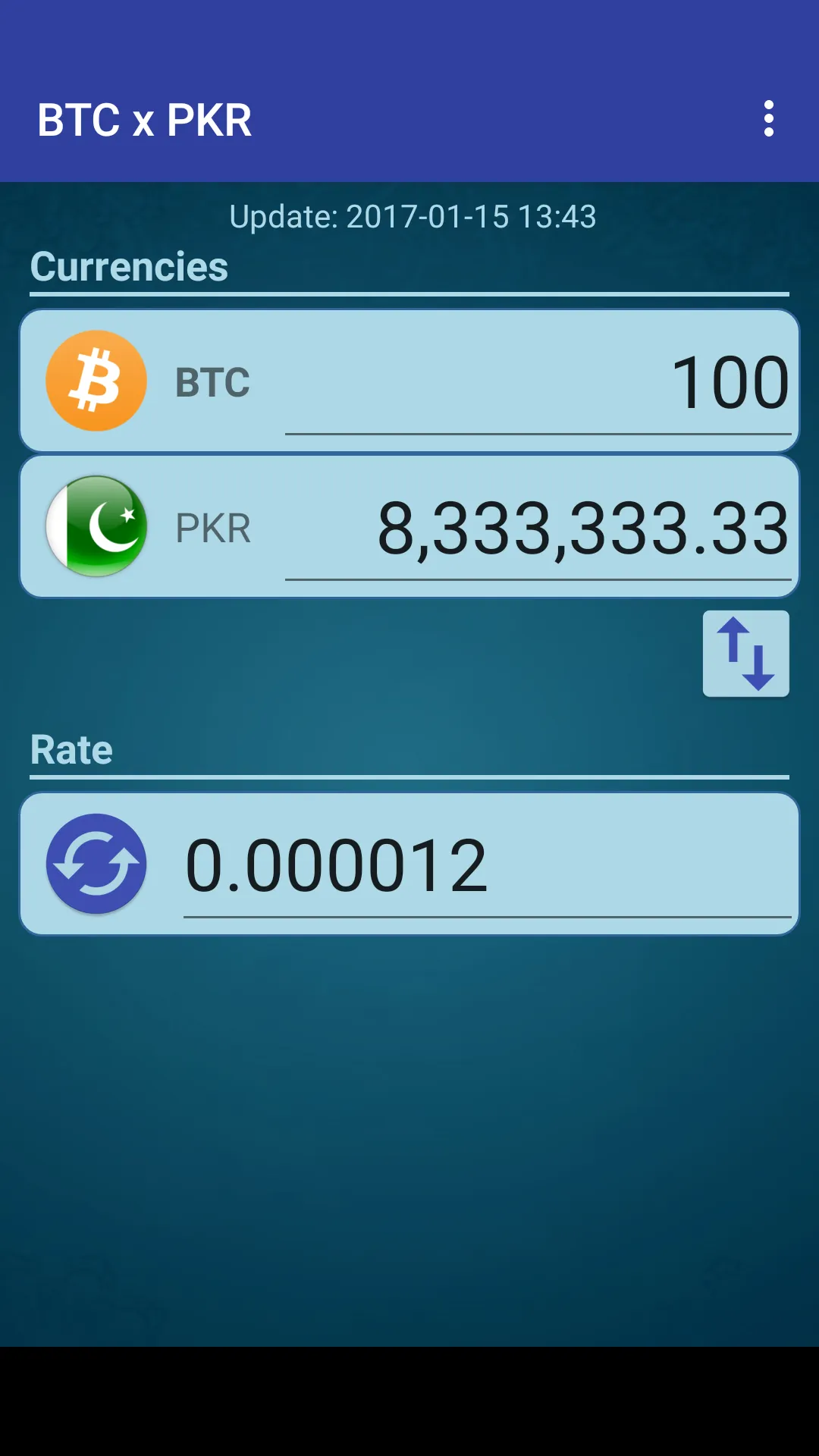 Bitcoin x Pakistan Rupee | Indus Appstore | Screenshot