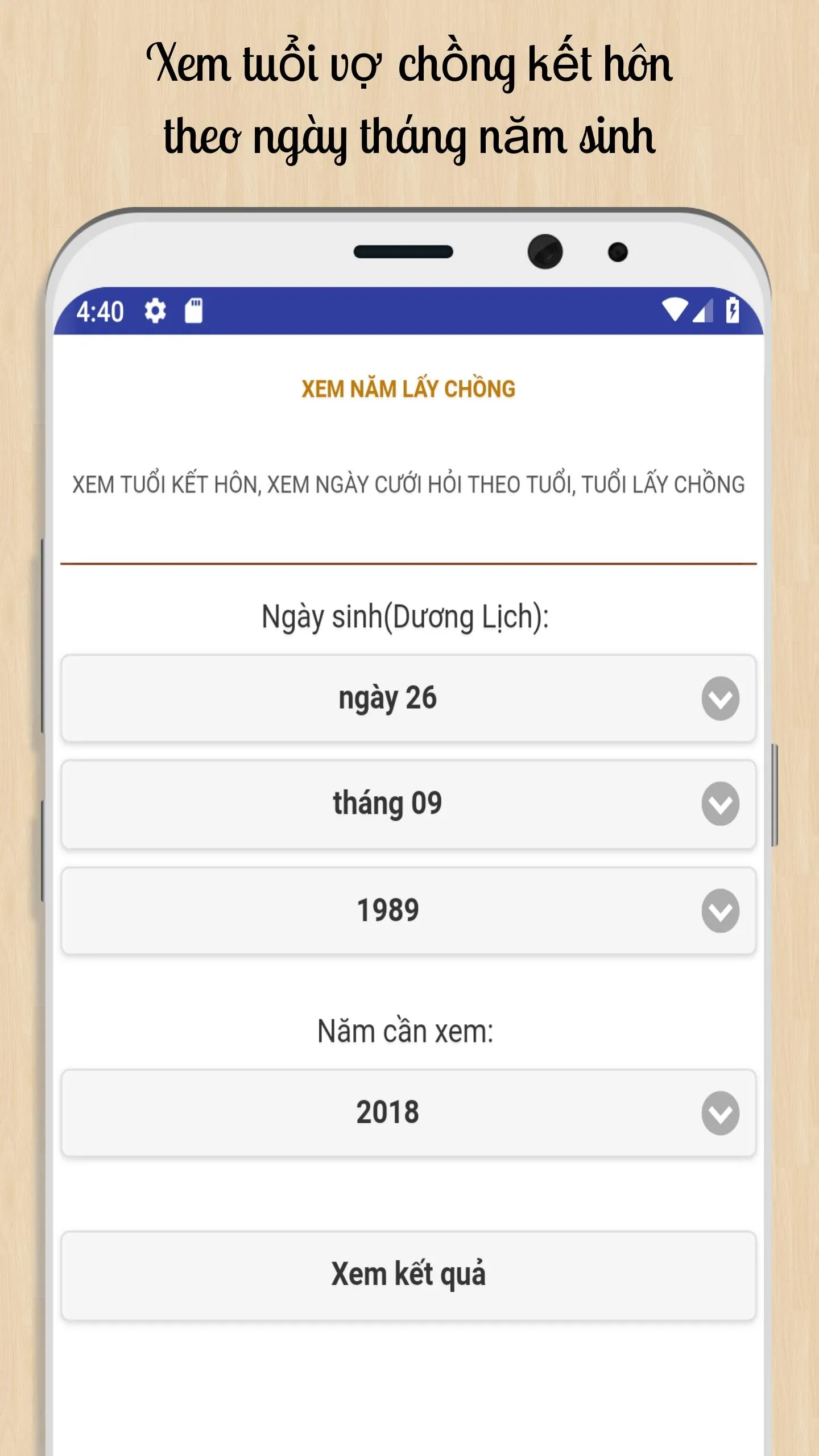 Xem năm lấy chồng | Indus Appstore | Screenshot