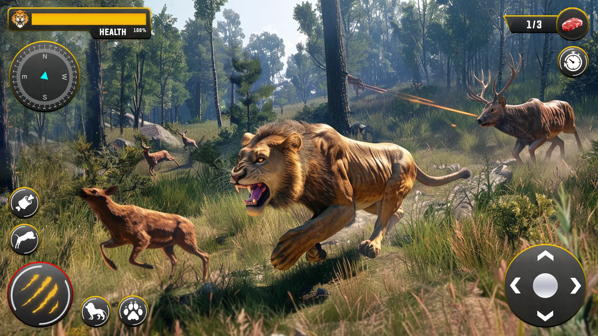 Lion Games 3D Animal Simulator | Indus Appstore | Screenshot
