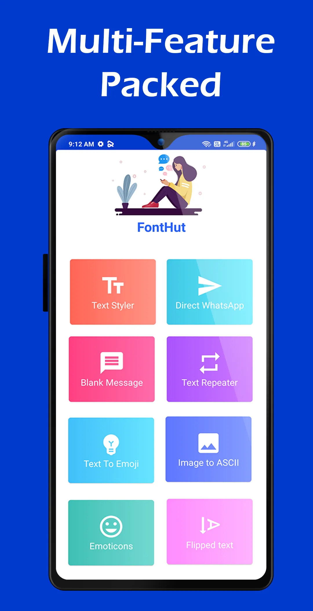 FontHut: Stylish text maker | Indus Appstore | Screenshot