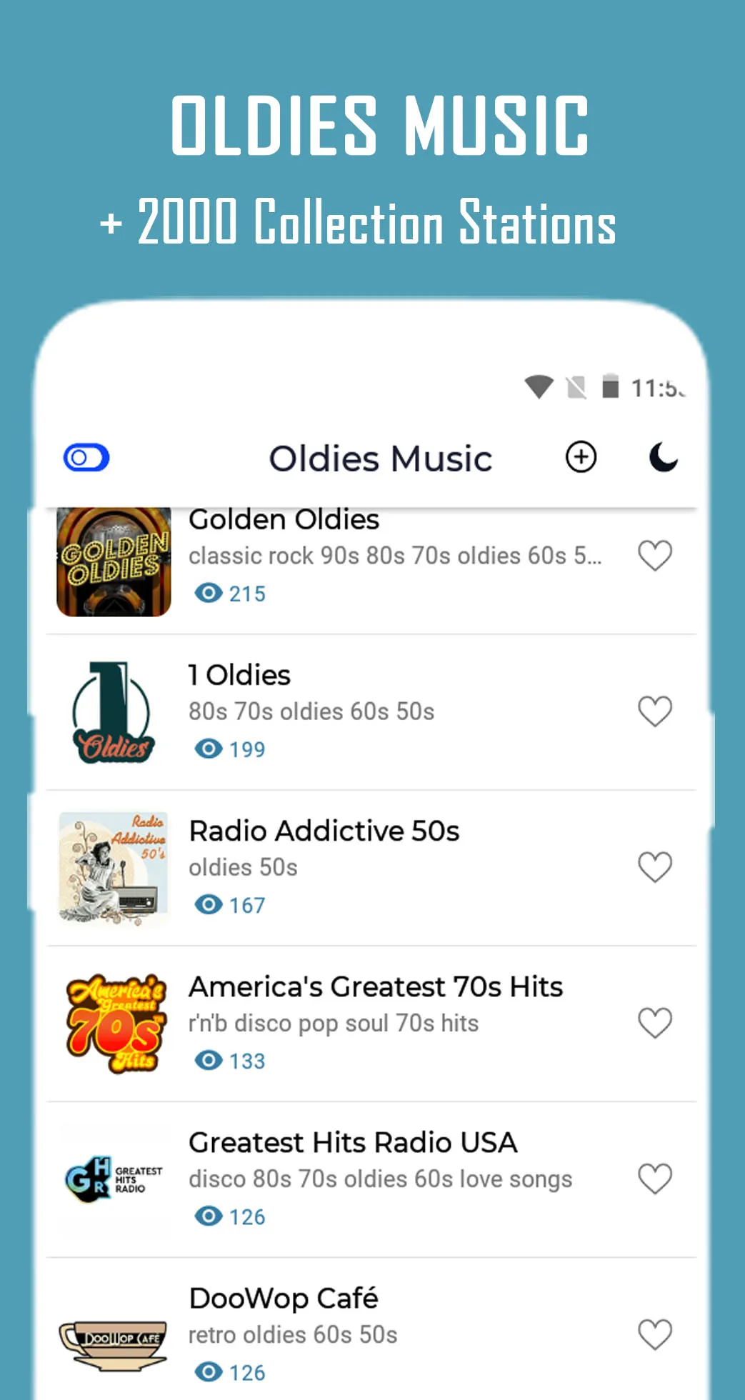 50s 60s 70s Oldies Music Radio | Indus Appstore | Screenshot