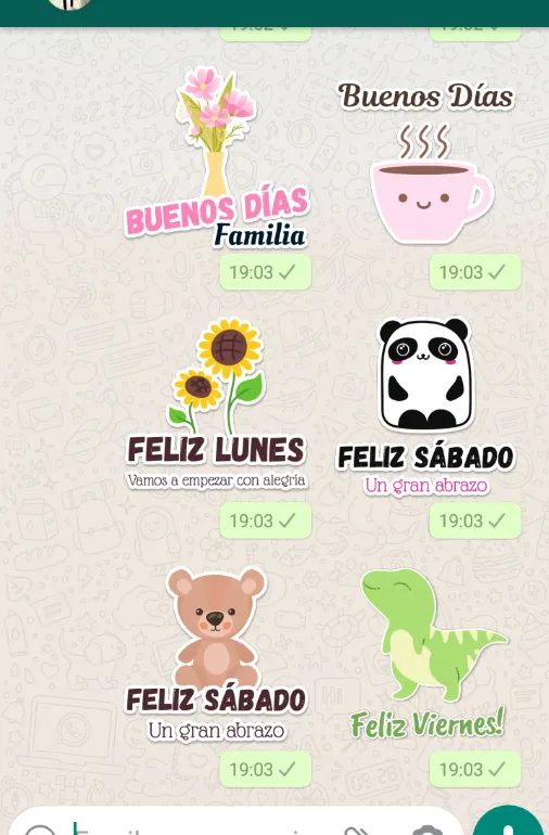 Stickers de Buenos Días | Indus Appstore | Screenshot