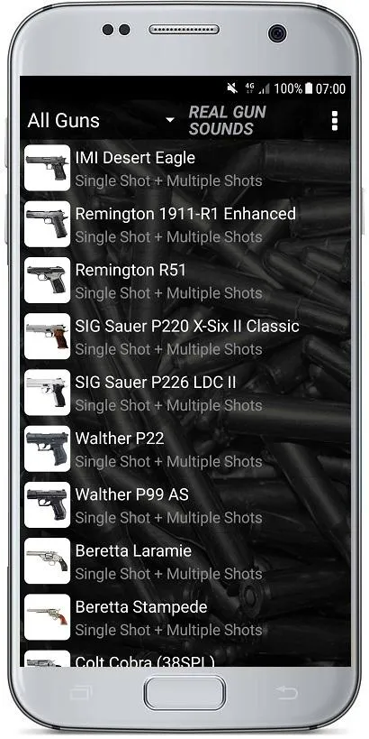 REAL GUN SOUNDS | Indus Appstore | Screenshot