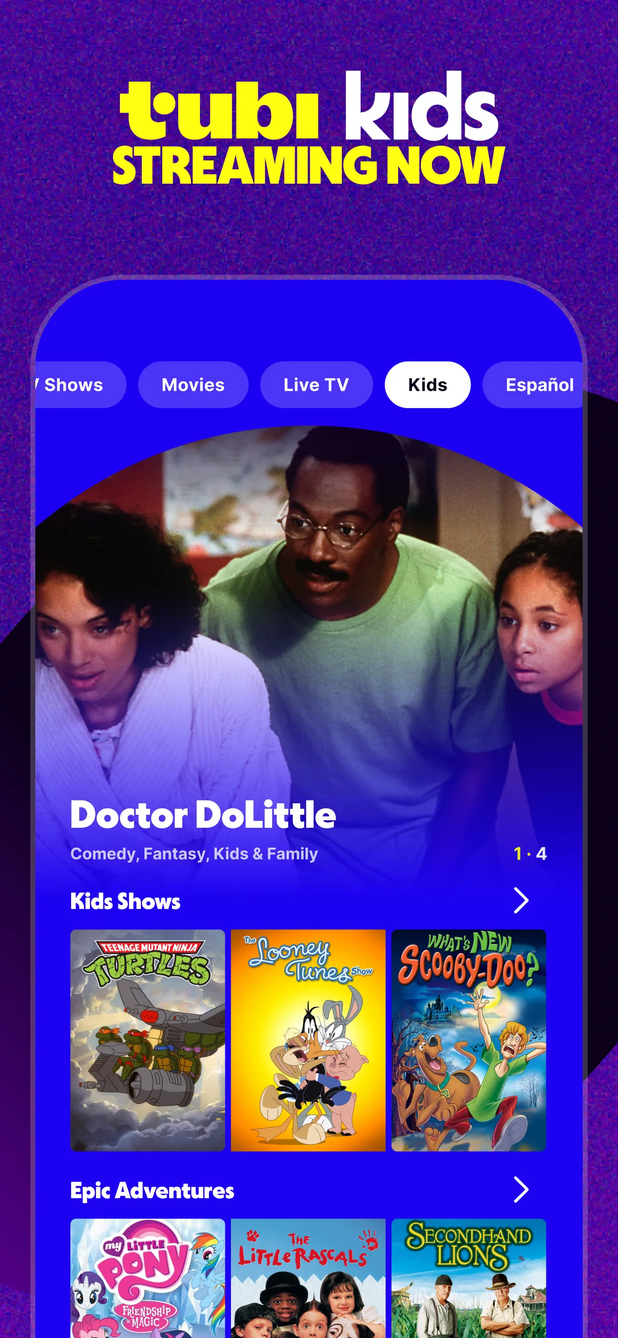 Tubi: Free Movies & Live TV | Indus Appstore | Screenshot