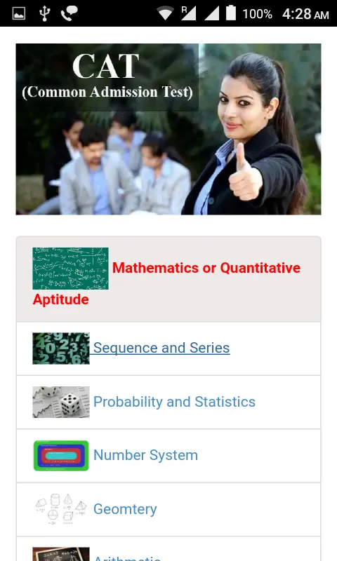 CAT Exam Preparation App | Indus Appstore | Screenshot