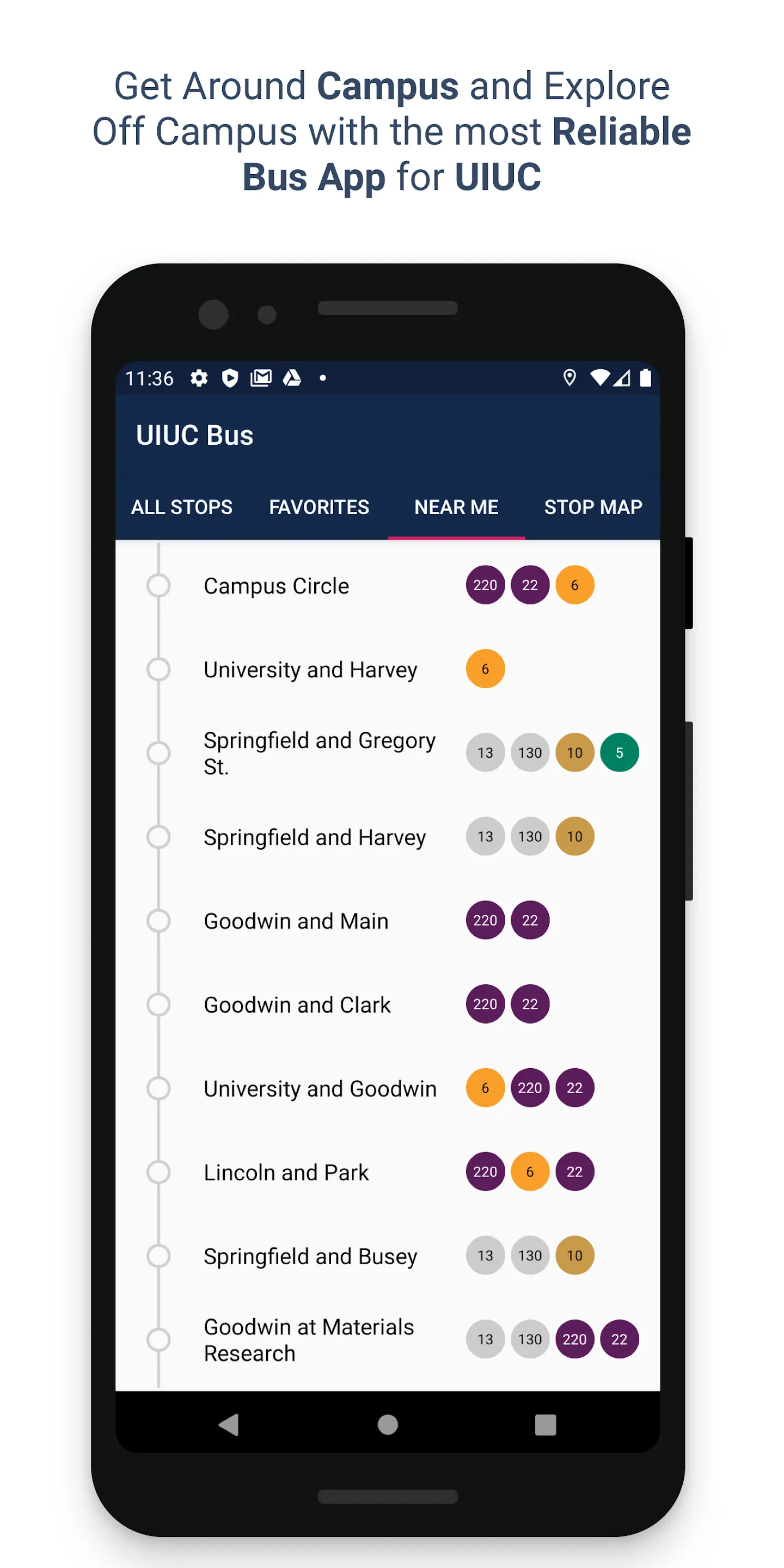 UIUC Bus | Indus Appstore | Screenshot