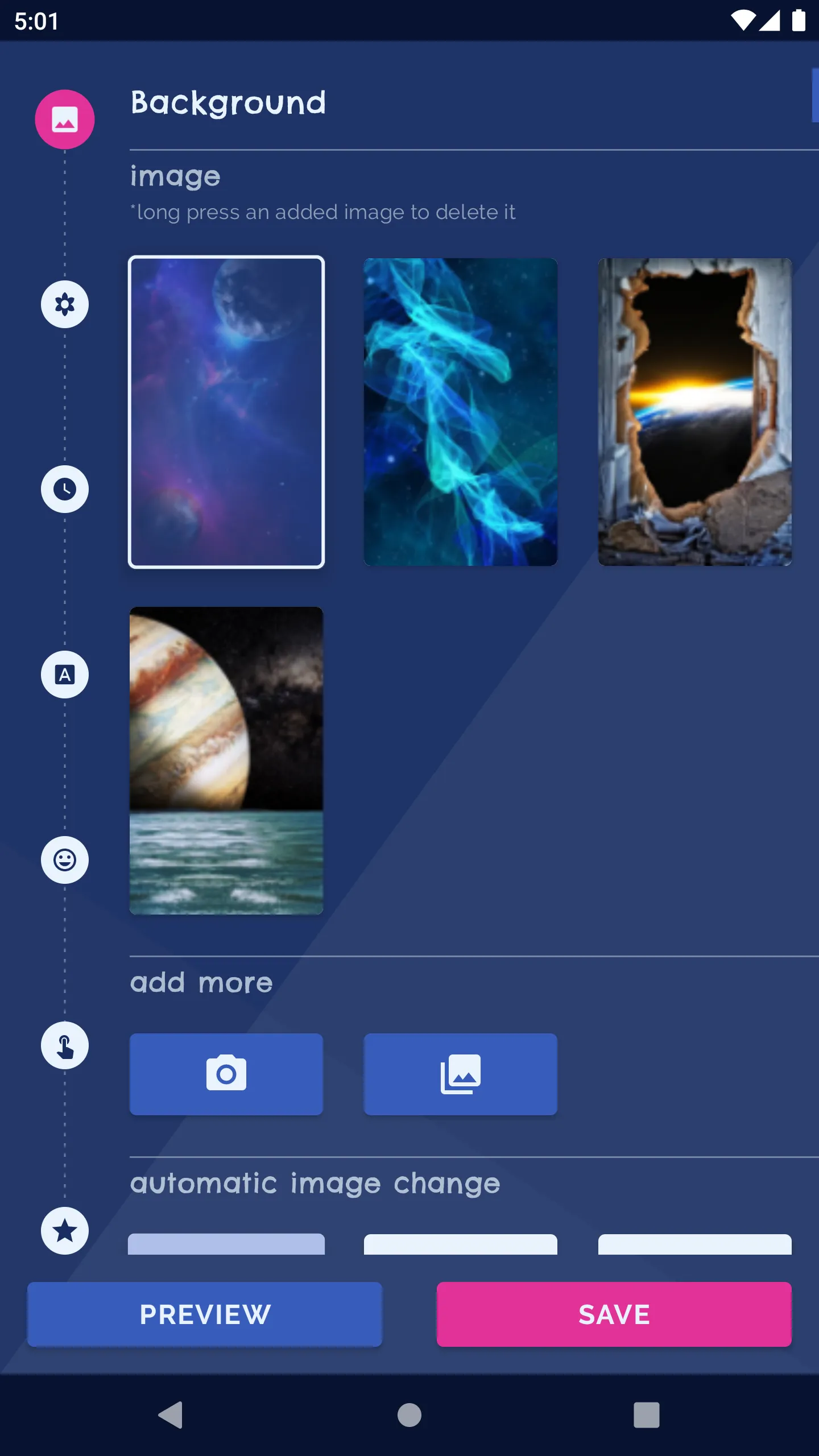 Galaxy Universe Live Wallpaper | Indus Appstore | Screenshot