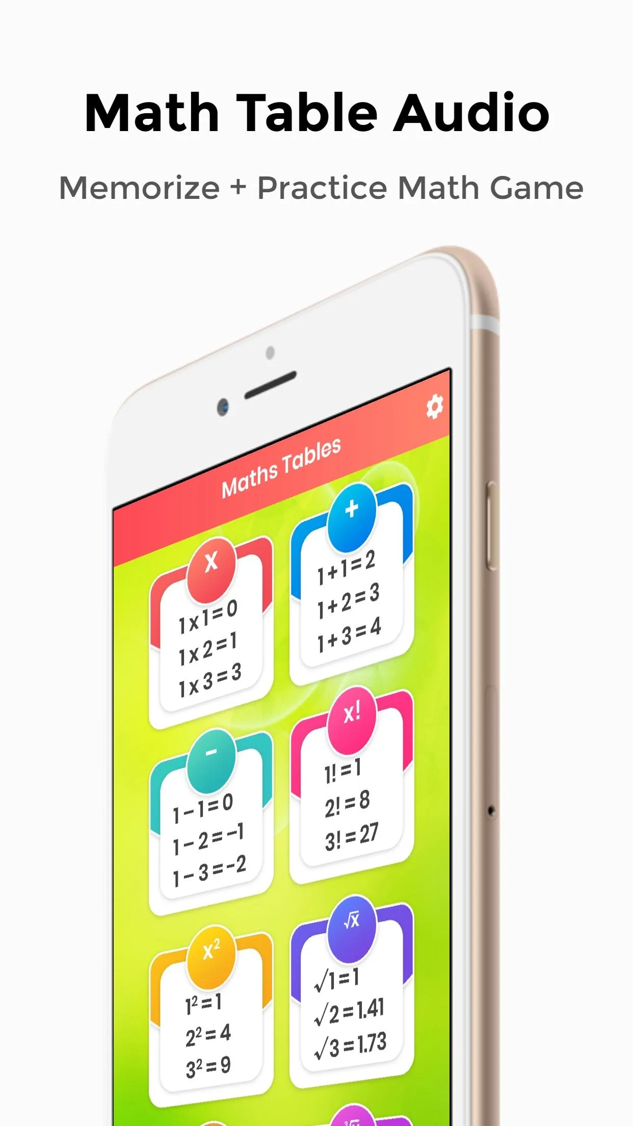 Math Table Audio | Memorize +  | Indus Appstore | Screenshot