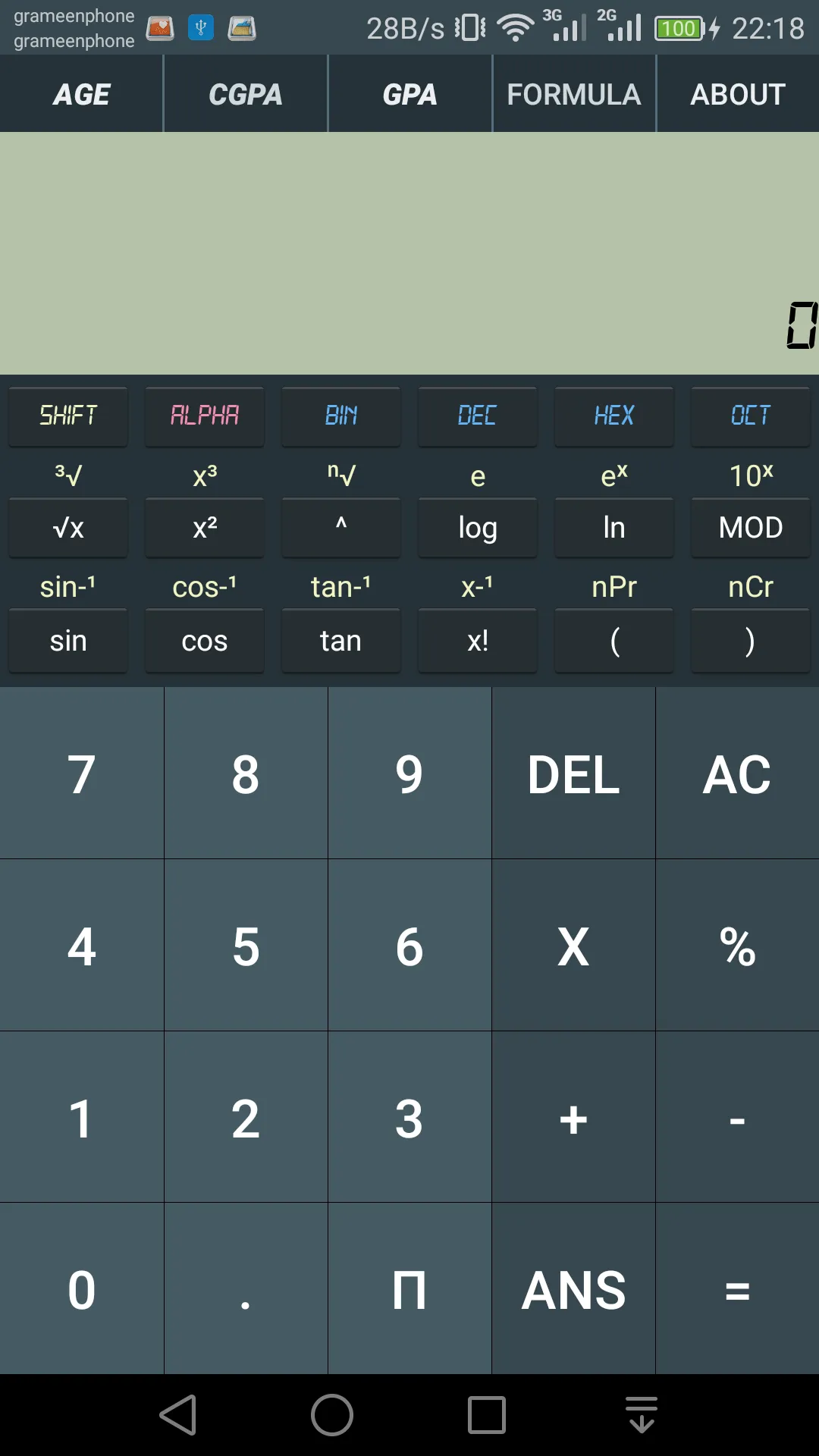 Multi Calculator-MATH/AGE/CGPA | Indus Appstore | Screenshot