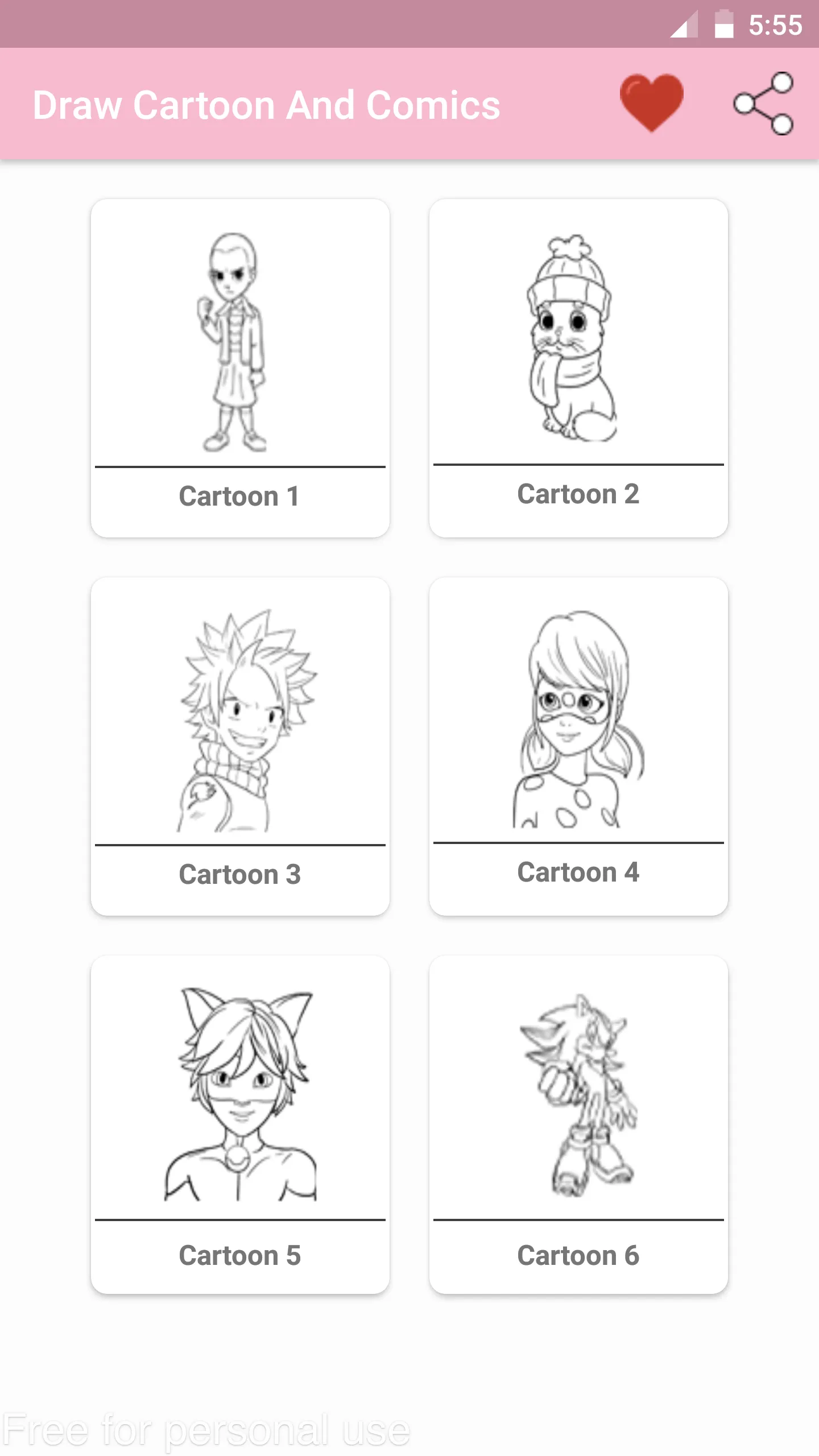 How To Draw Cartoon & Comics | Indus Appstore | Screenshot