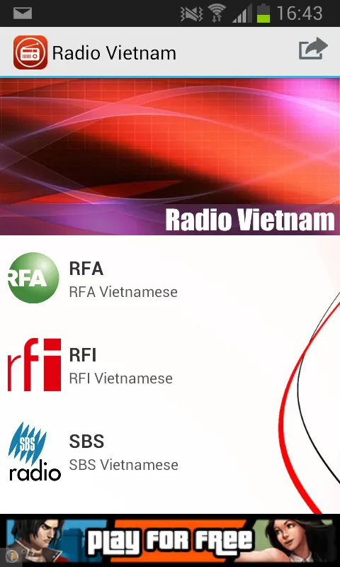 Radio Vietnam | Indus Appstore | Screenshot