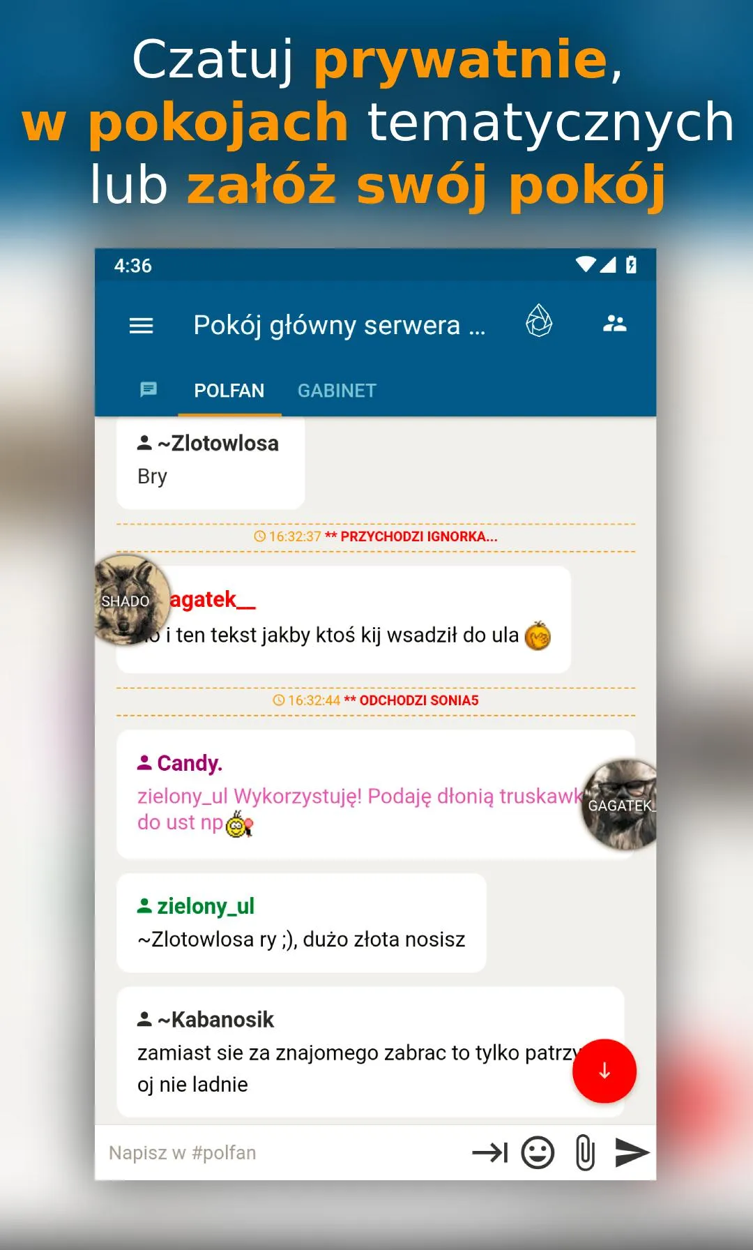 Polfan - chat, czat online | Indus Appstore | Screenshot