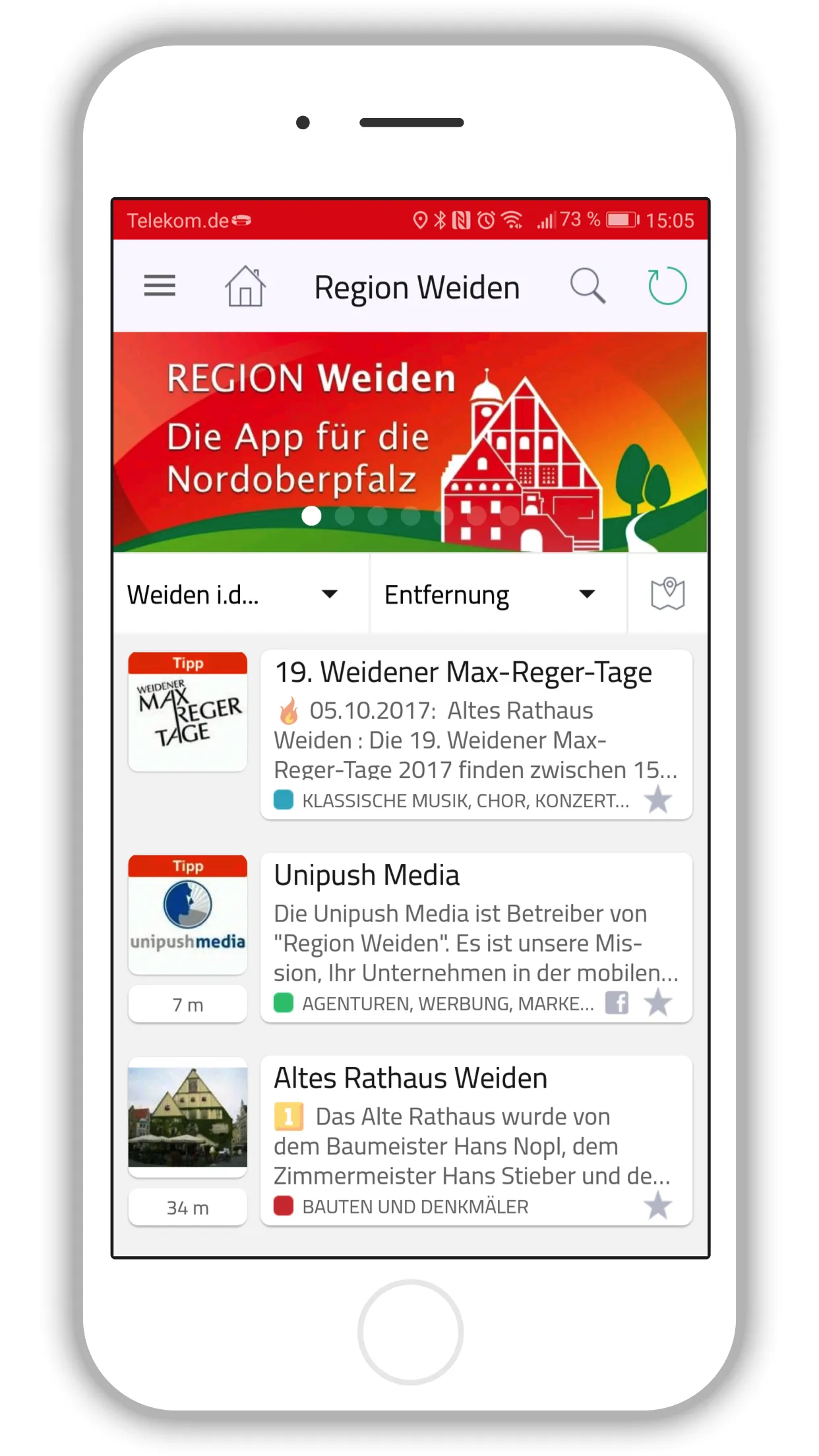 Region Weiden | Indus Appstore | Screenshot