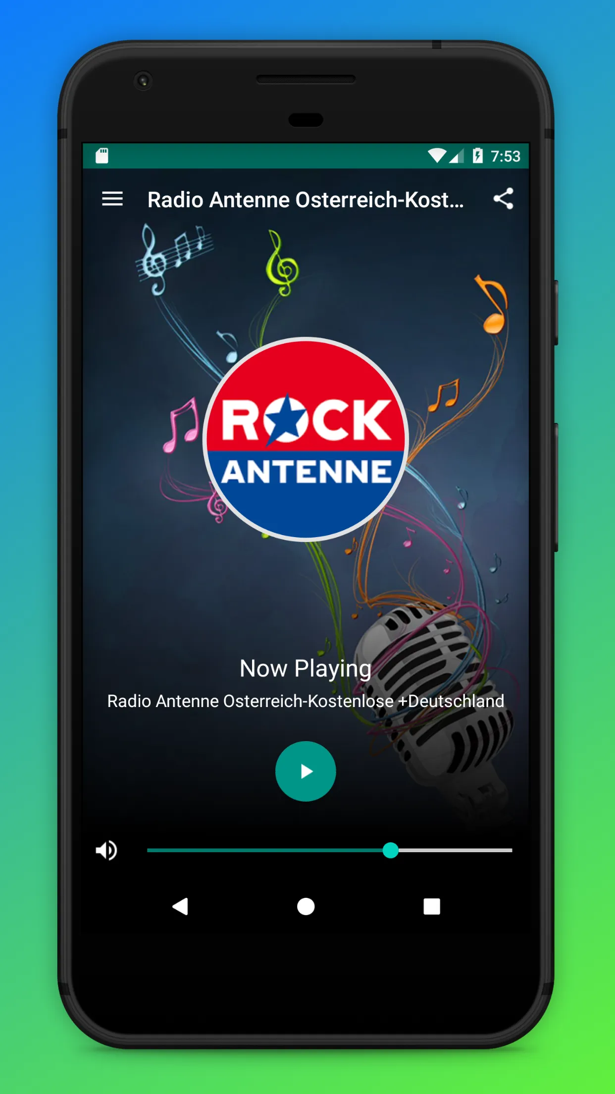 Rock Antenne Österreich FM App | Indus Appstore | Screenshot