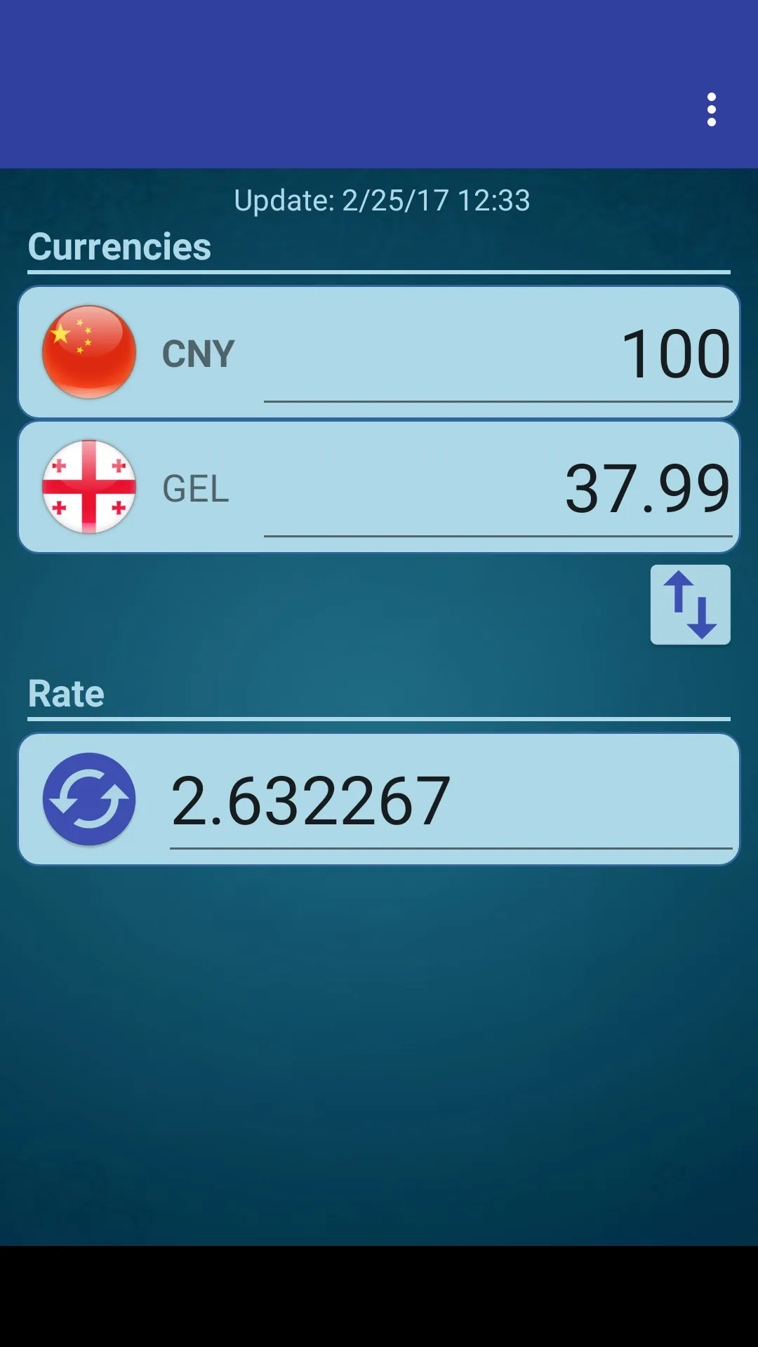 Chinese Yuan x Georgian Lari | Indus Appstore | Screenshot