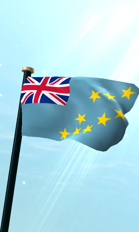 Tuvalu Flag 3D Free Wallpaper | Indus Appstore | Screenshot