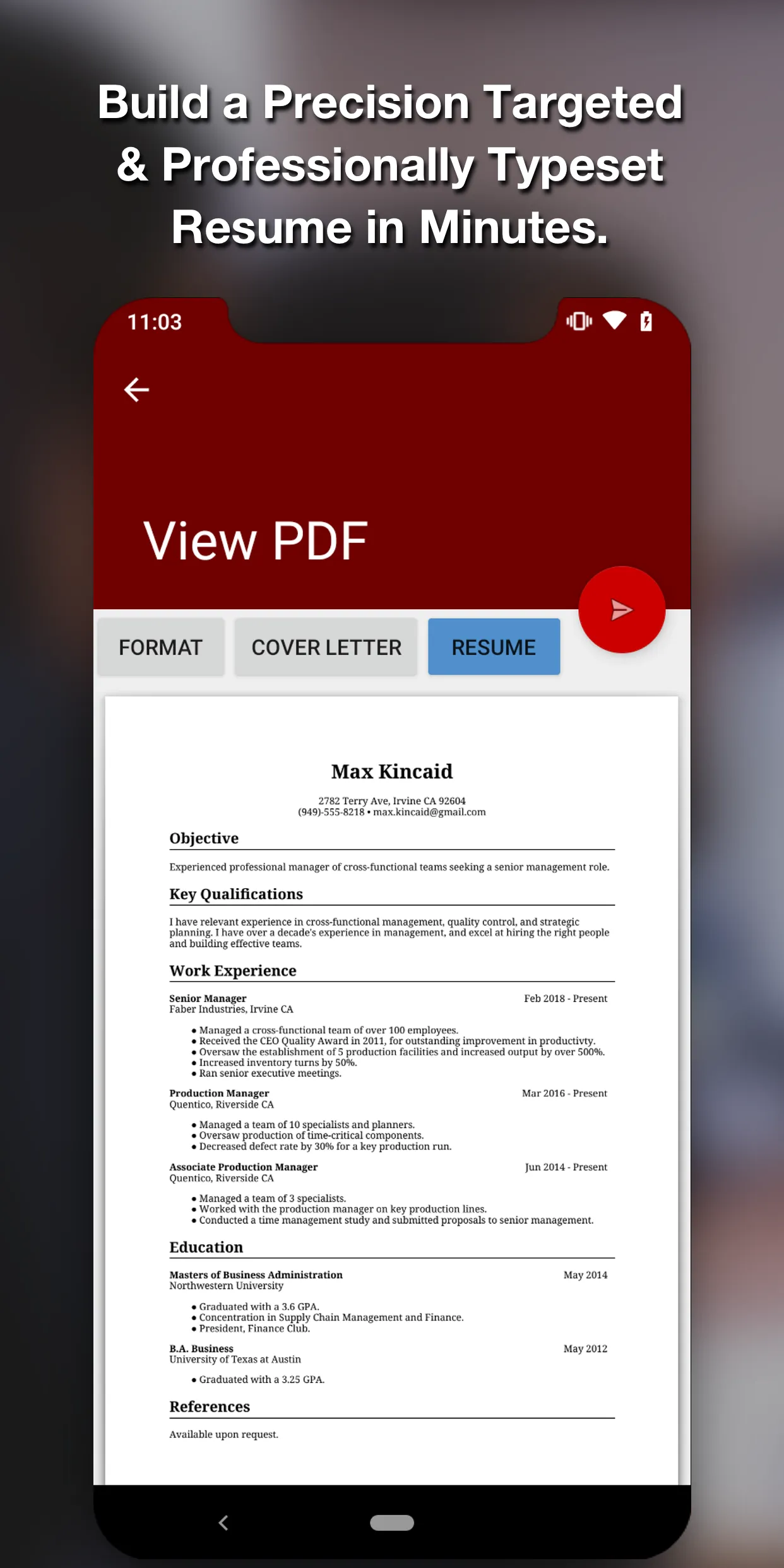 Resume Star - PDF CV Maker App | Indus Appstore | Screenshot