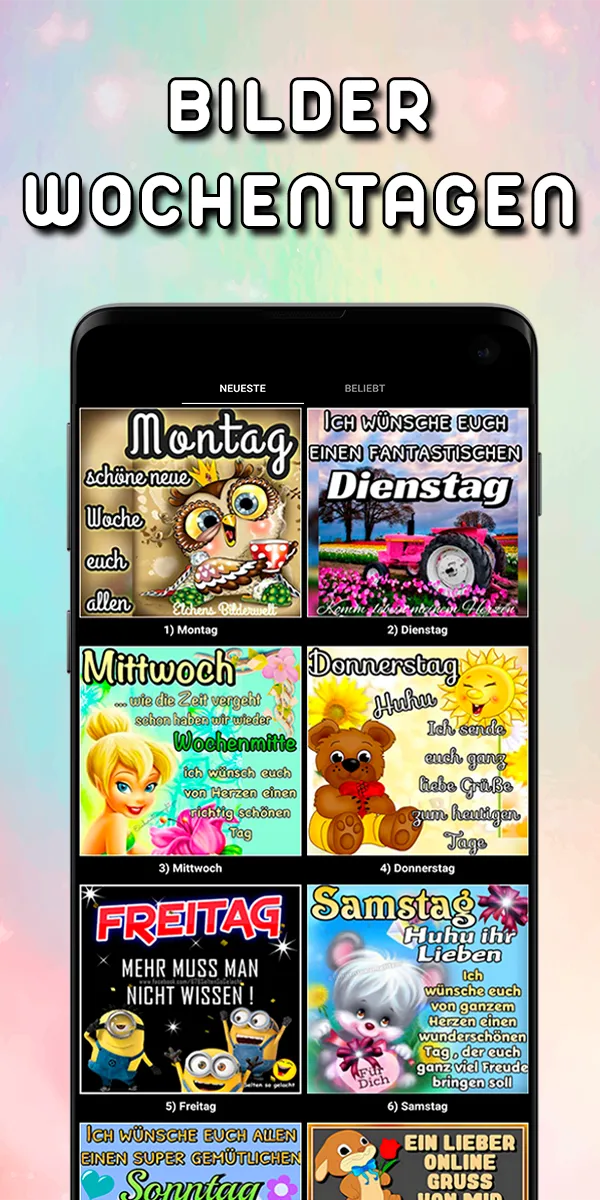 Wochentage Bilder | Indus Appstore | Screenshot