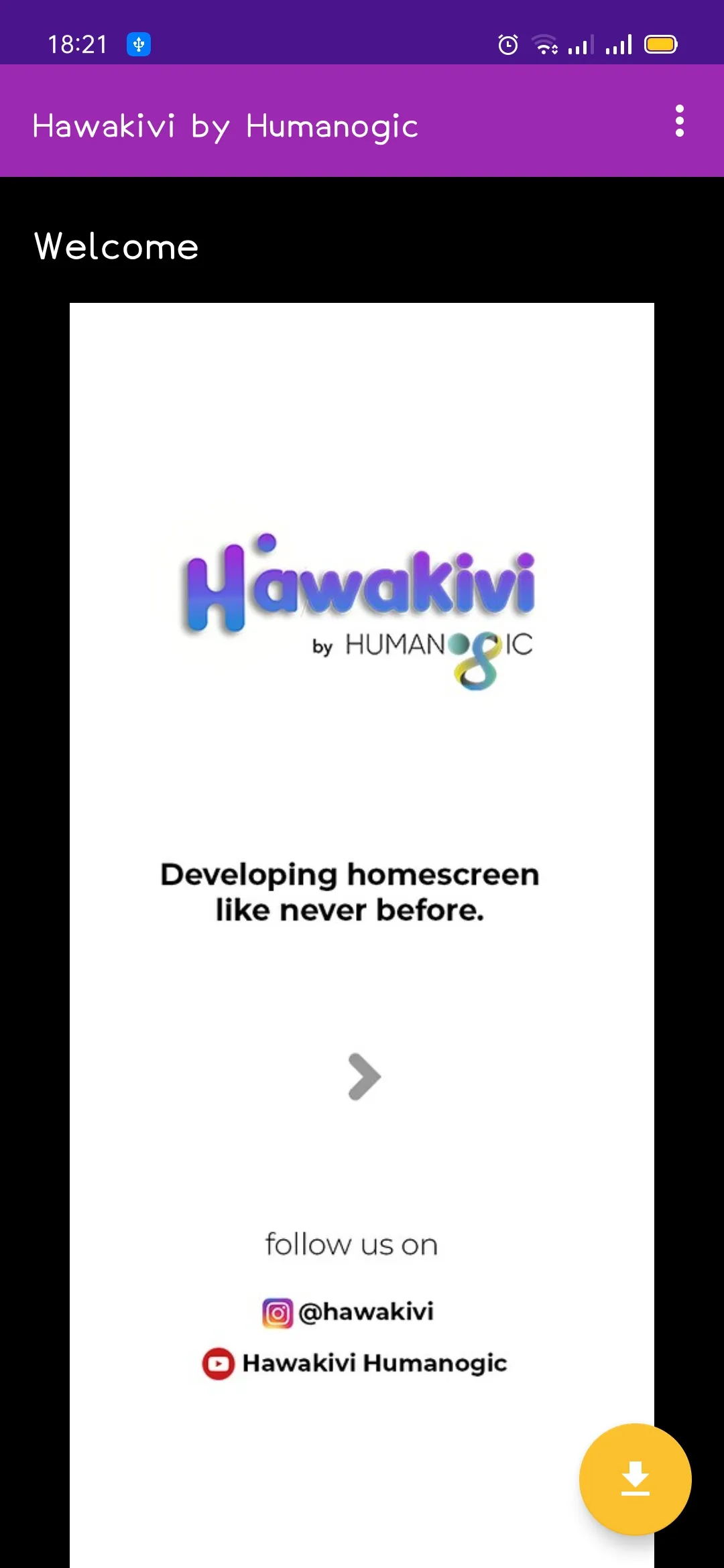 Hawakivi Humanogic Homescreen  | Indus Appstore | Screenshot