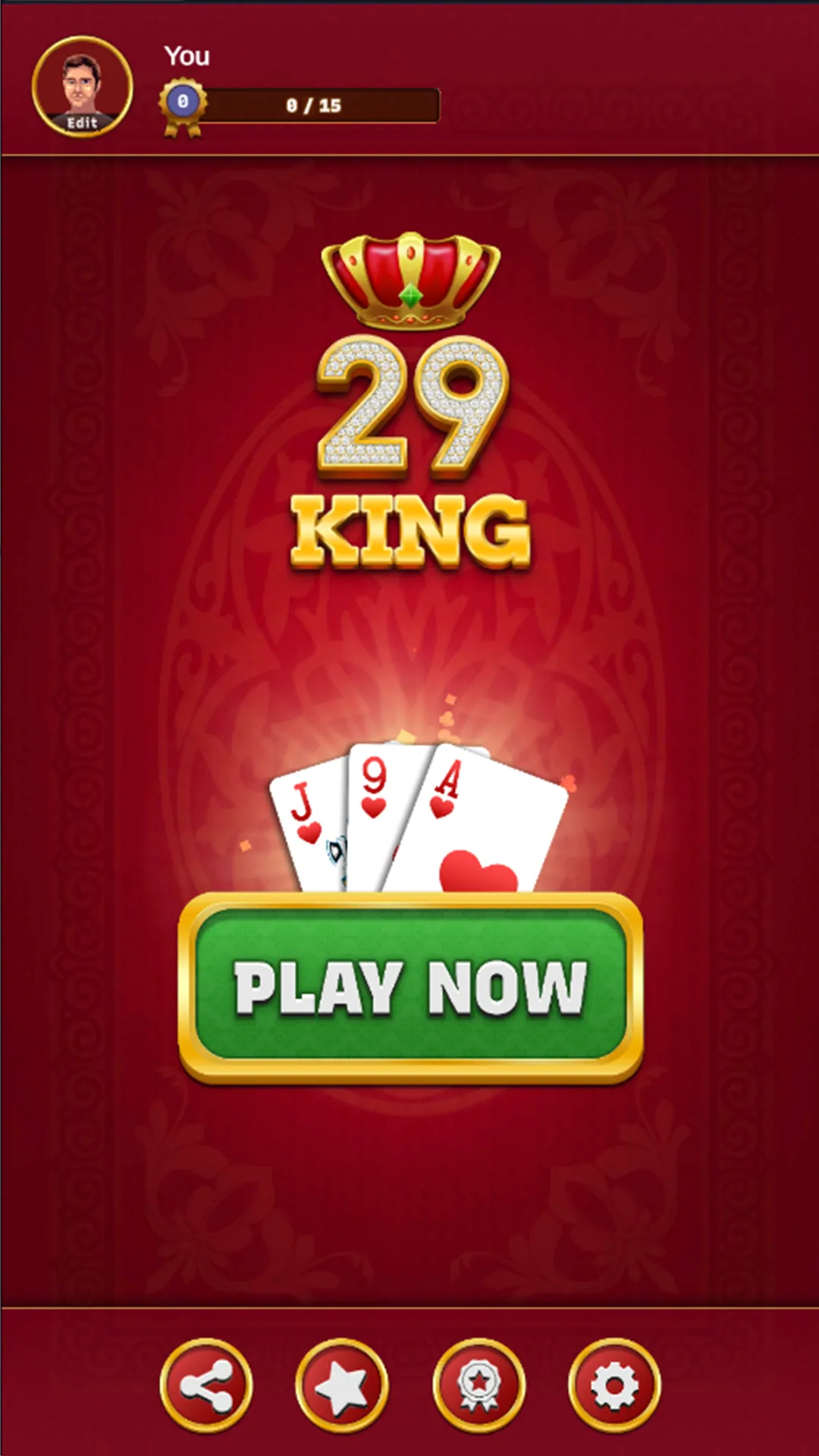 29 King  card game India | Indus Appstore | Screenshot