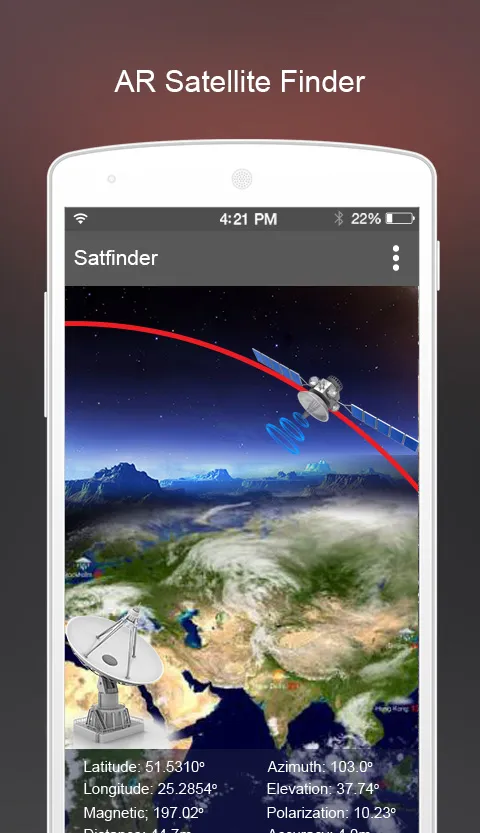 Satellite Finder with Compass | Indus Appstore | Screenshot