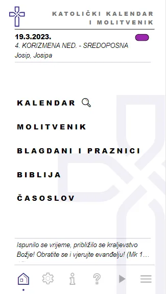 Katolički Kalendar+Molitvenik | Indus Appstore | Screenshot